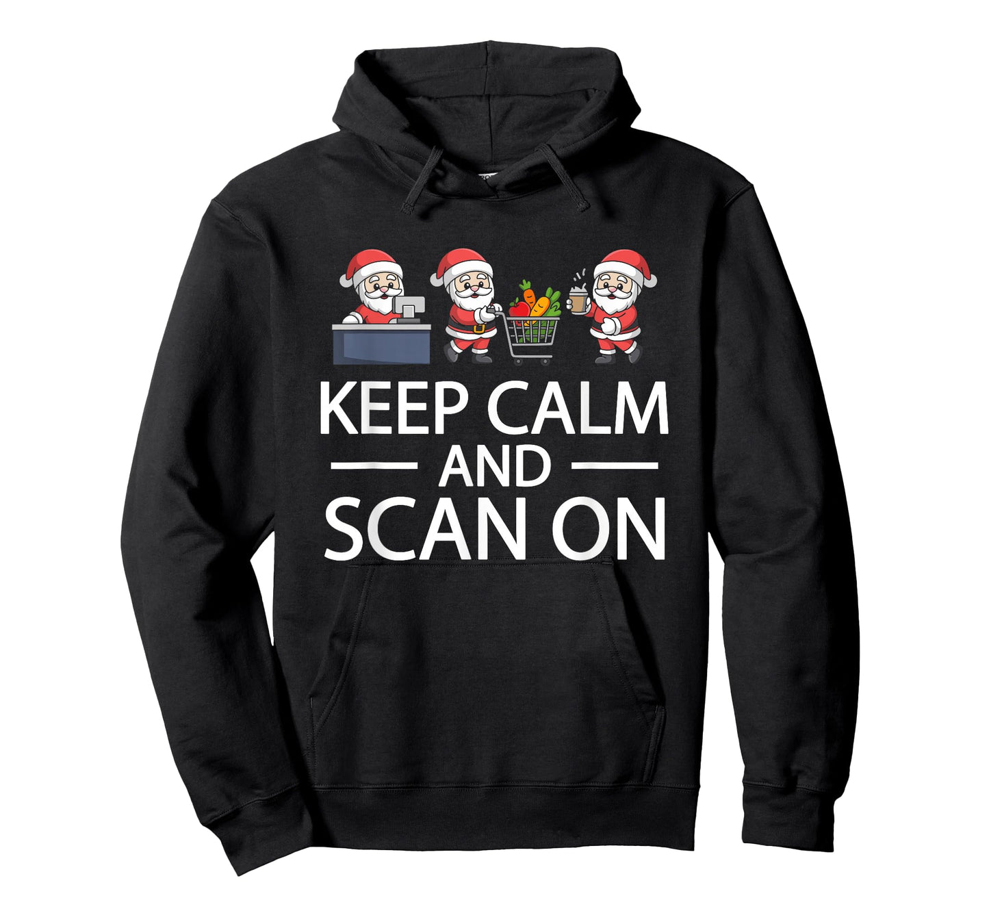 Cashier Santa Claus Shopping Costume Christmas Retail Worker T-Shirt