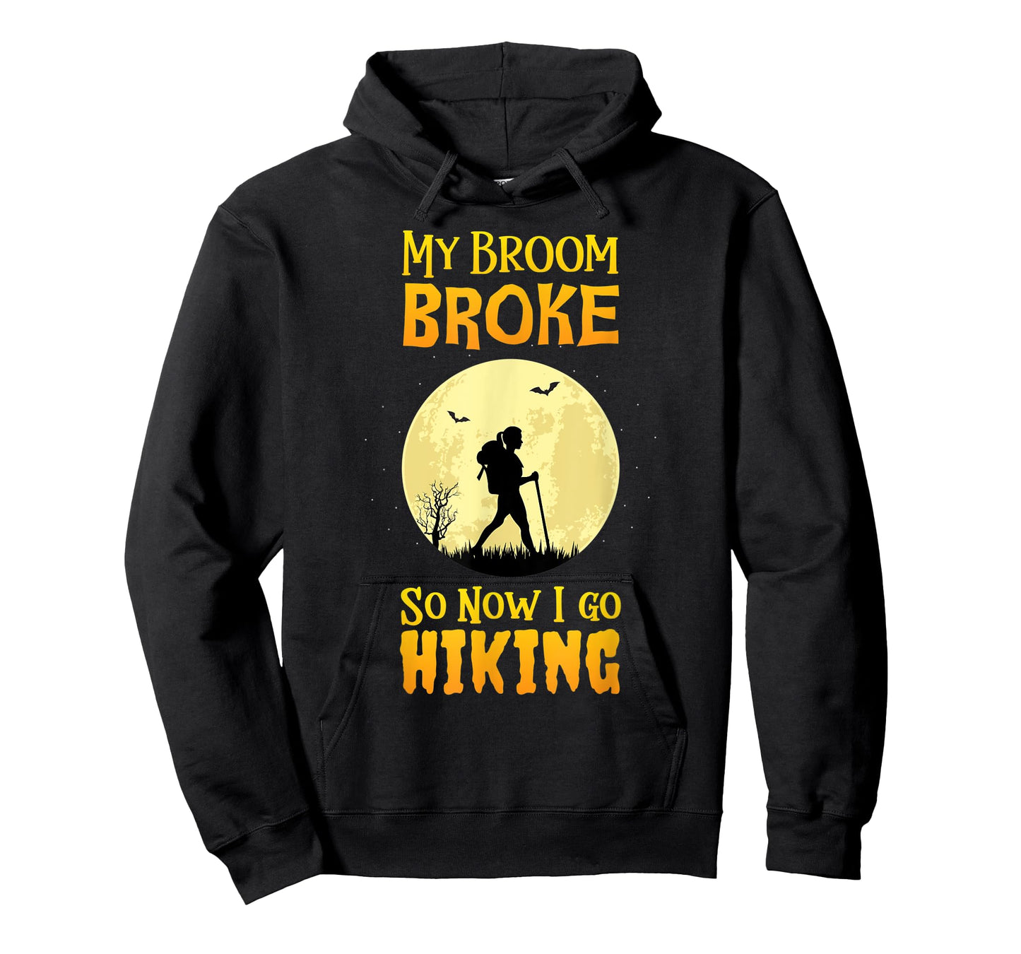 My Broom Broke So Now I Go Hiking T Shirt Witch Camping Cute T-Shirt