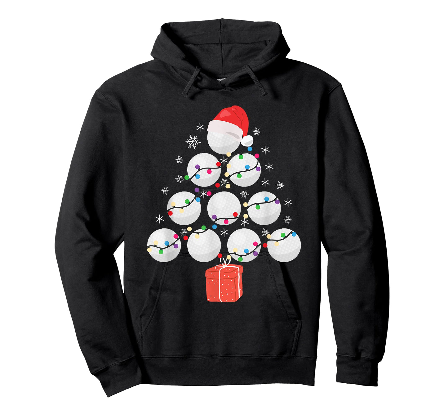 Funny Golfing Christmas Tree Christmas Golf Ball Golfer T-Shirt