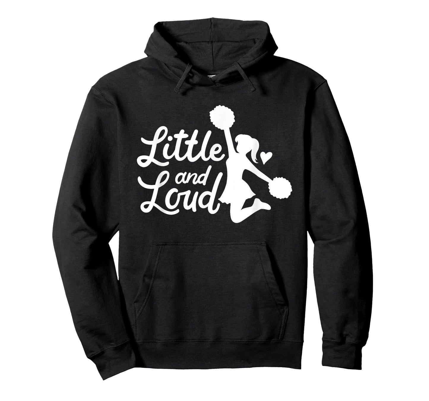 Little And Loud Cheerleader Costume Cheerleading Girl Saying T-Shirt