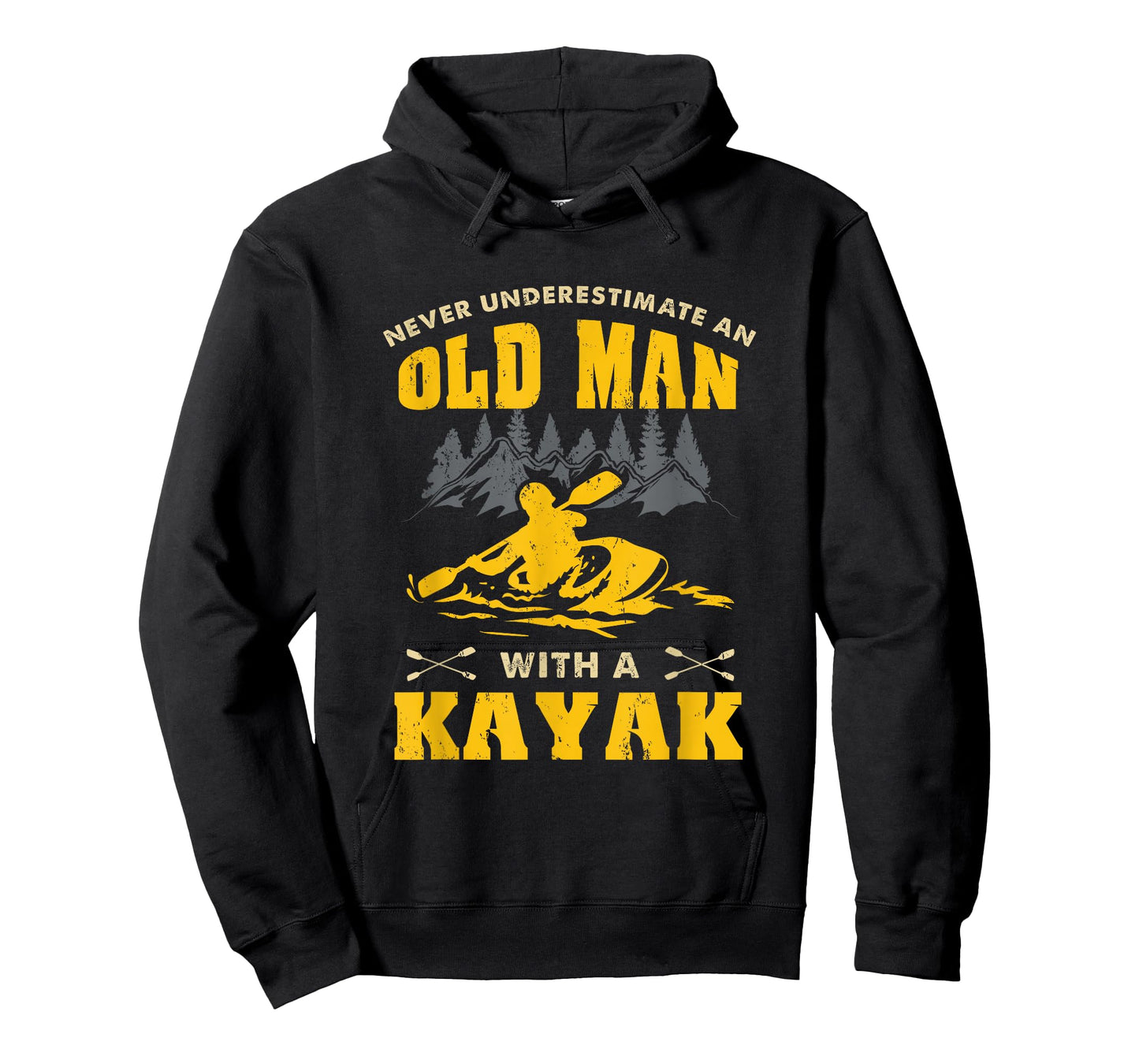 Never Underestimate An Old Man With A Kayak T-Shirt