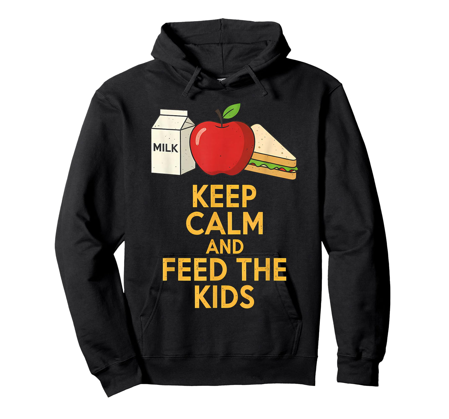Keep Calm and Feed The Kids Funny Lunch Lady Tee T-Shirt
