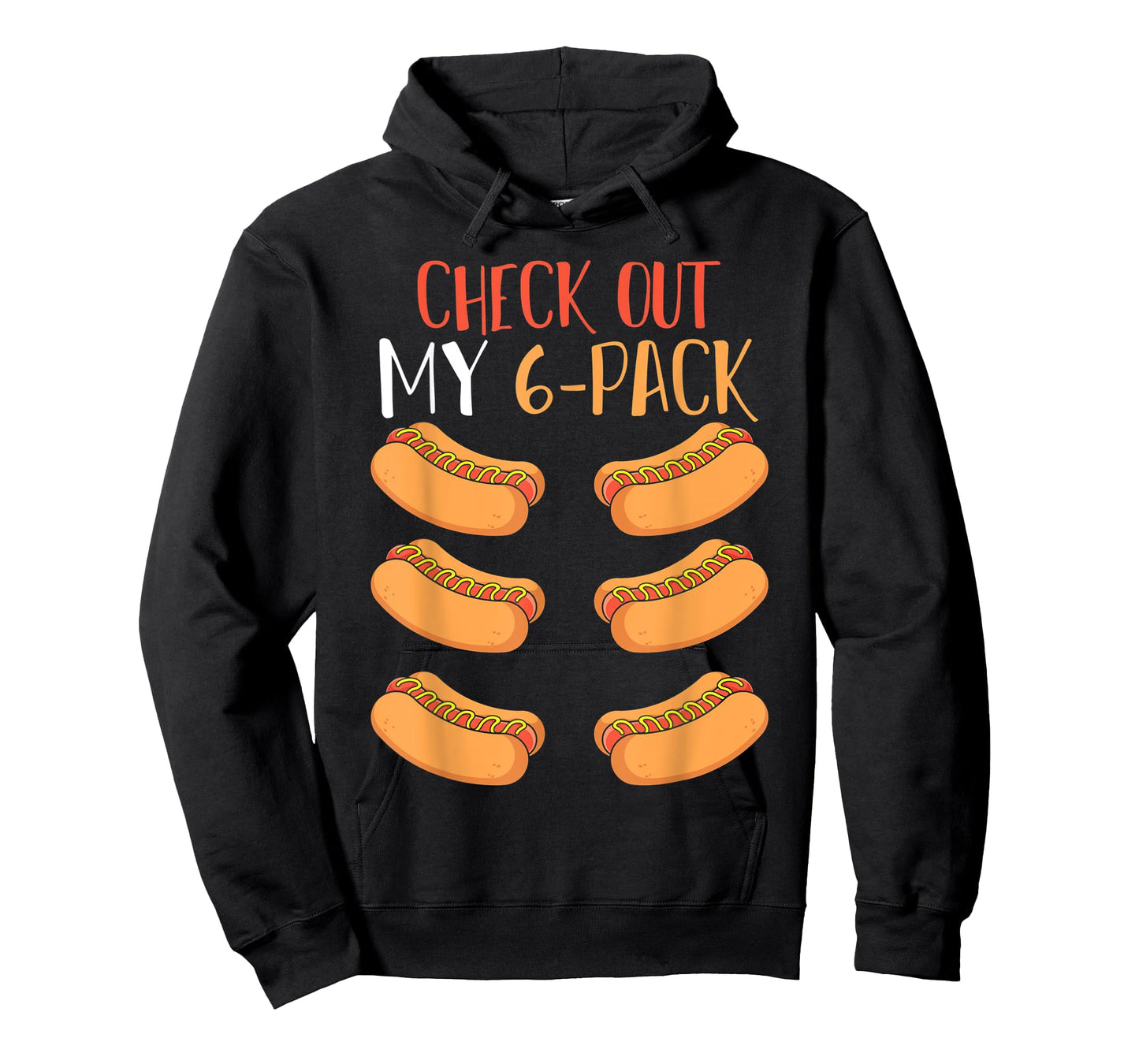 Funny Foodie Weiner Hot Dog Lover Gym Abs Workout Hotdog T-Shirt