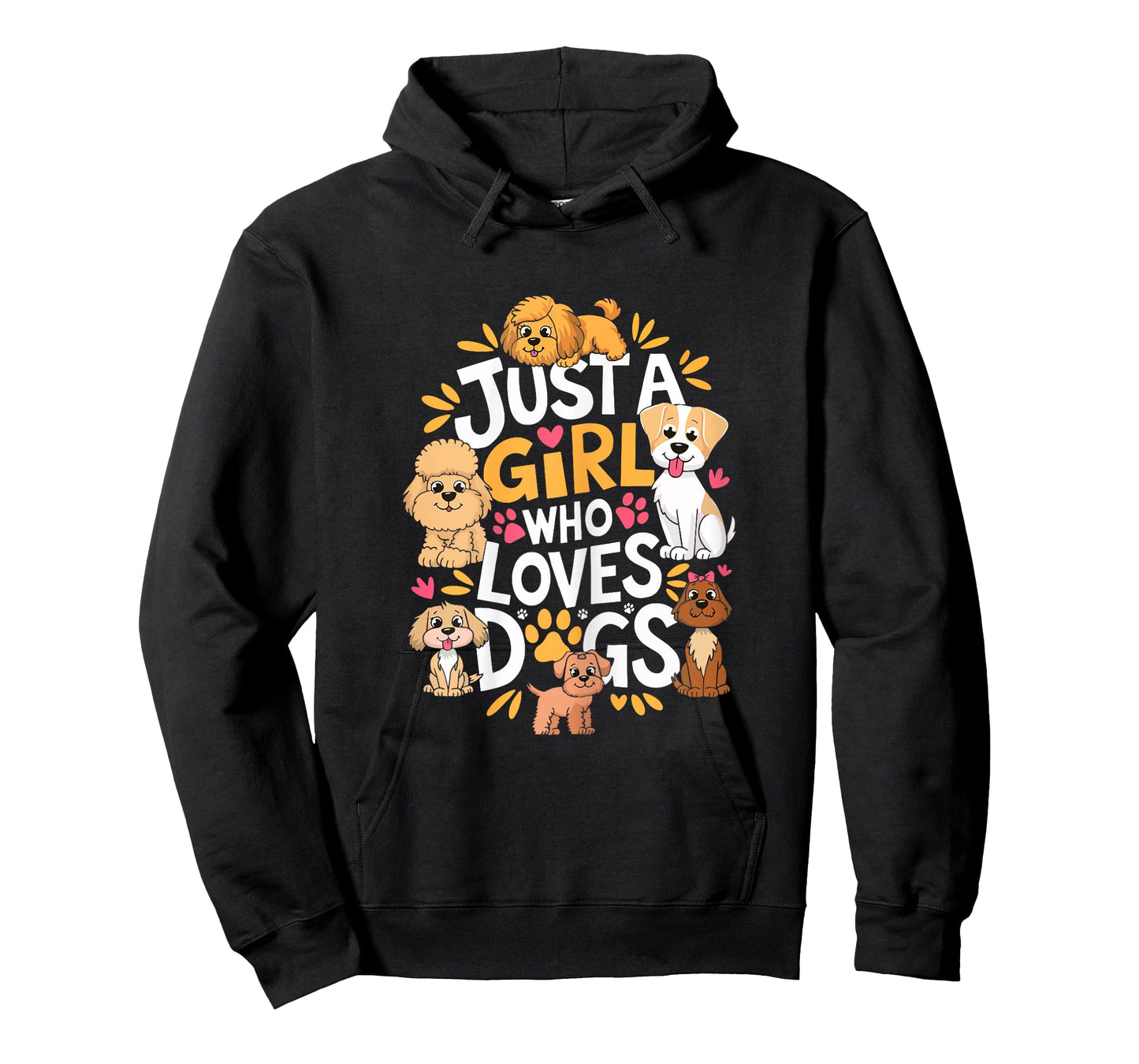 Just A Girl Who Loves Dogs Shirt Women Kids Dog Lover T-Shirt