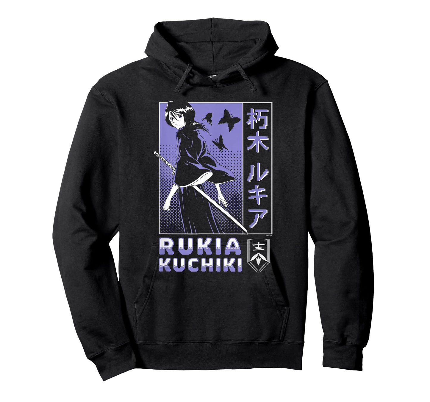 Bleach Rukia Kuchiki Pixelated Background Anime T-Shirt