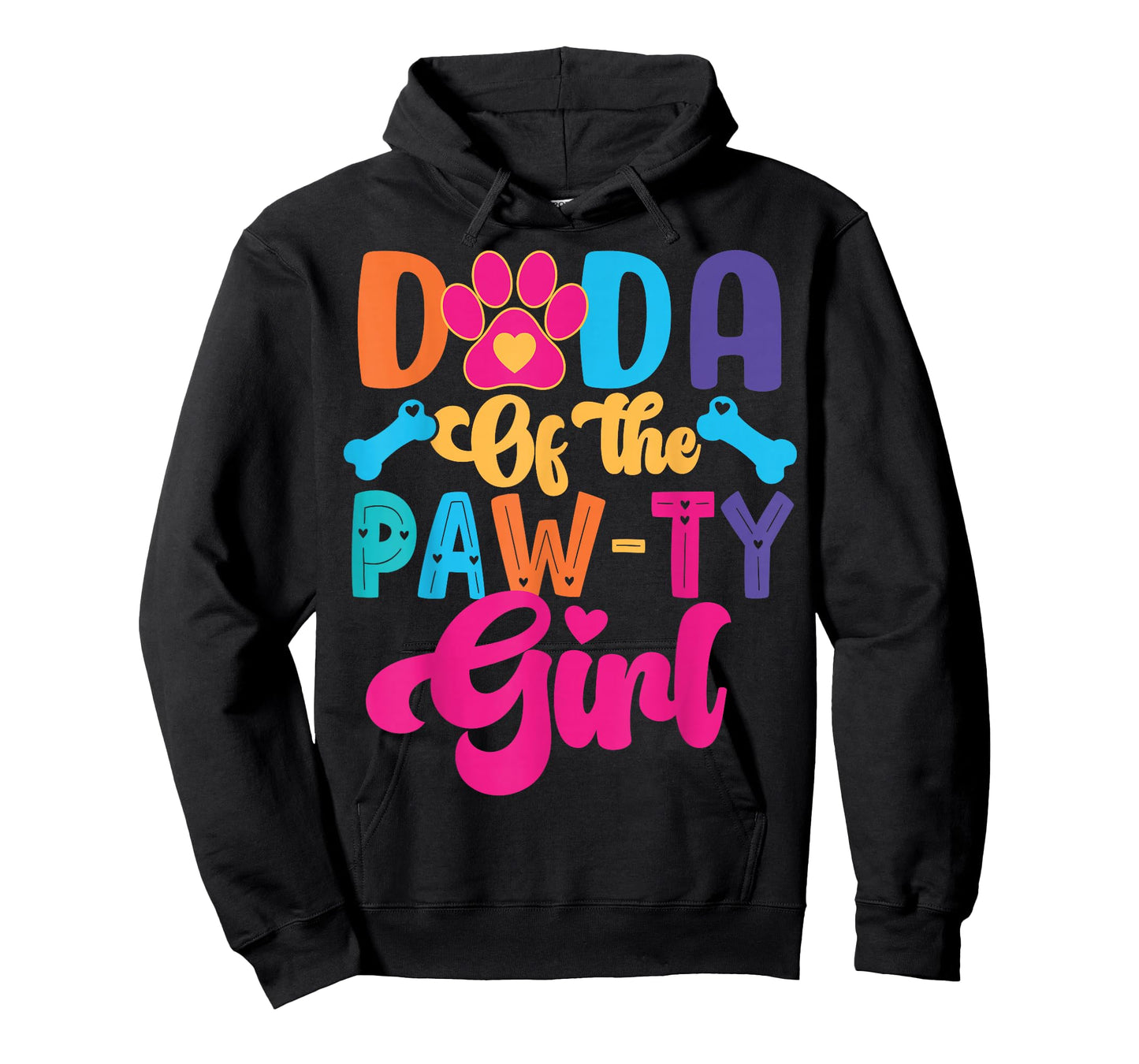 Dada Of The Birthday Girl Dog Paw Family Matching Party T-Shirt