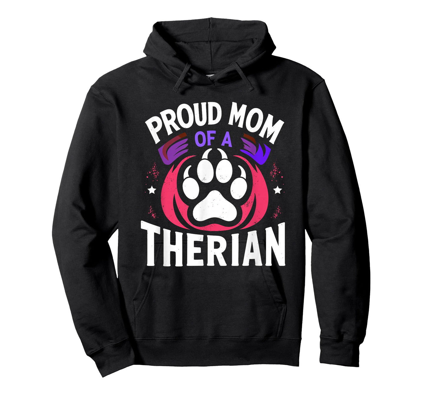Proud Mom of A Therian Furries Otherkin Nonhuman Fursona Pun T-Shirt