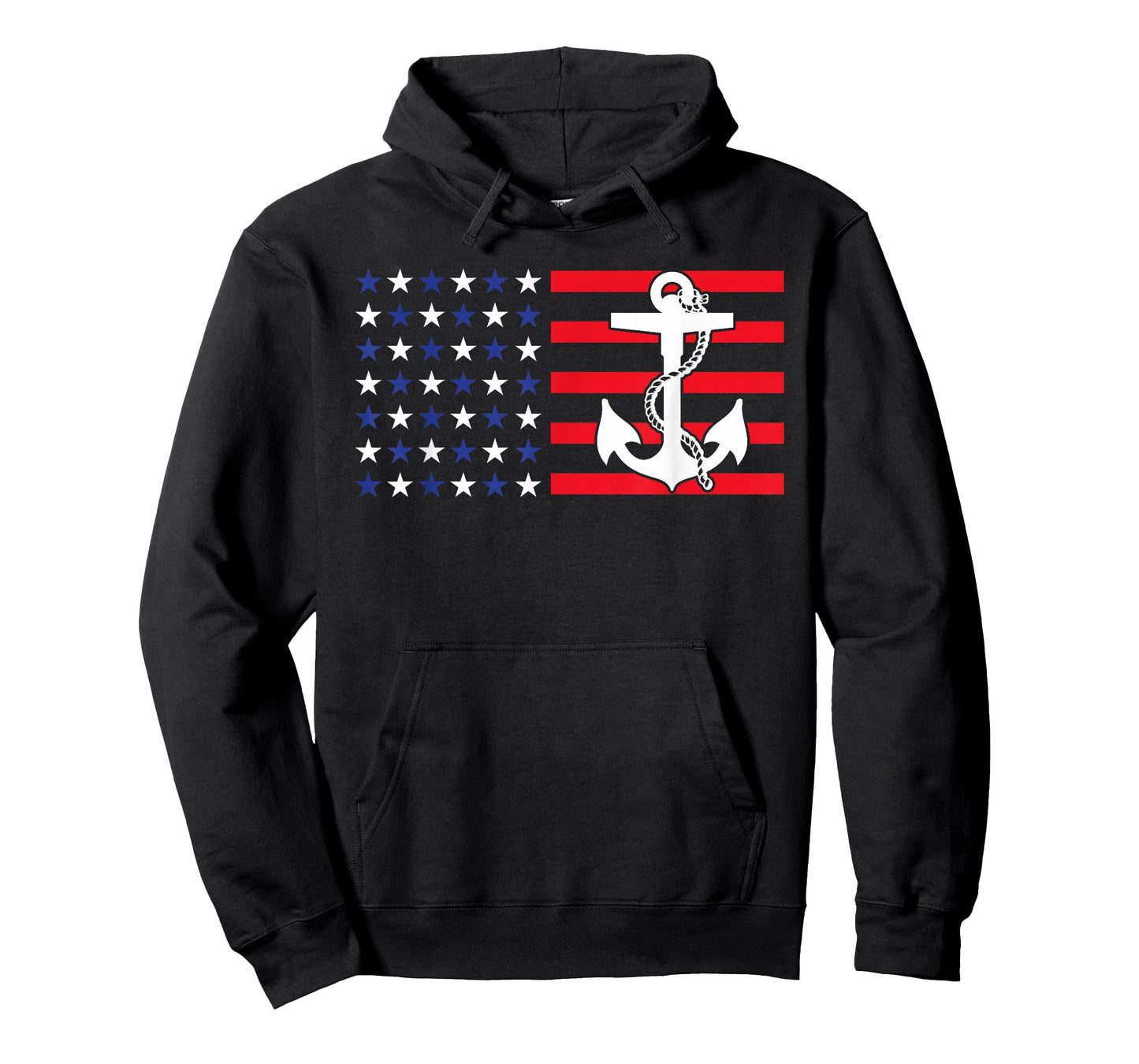 American Flag Anchor Shirt Patriotic Military July Navy USA T-Shirt