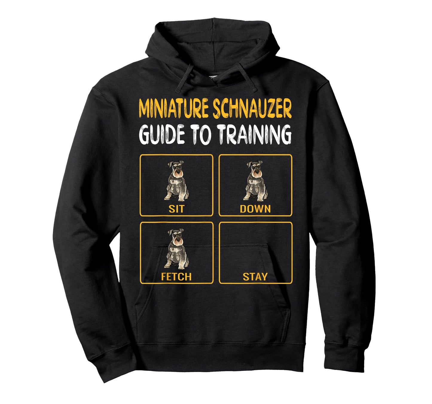 Funny Miniature Schnauzer Guide to Training Dog Obedience T-Shirt