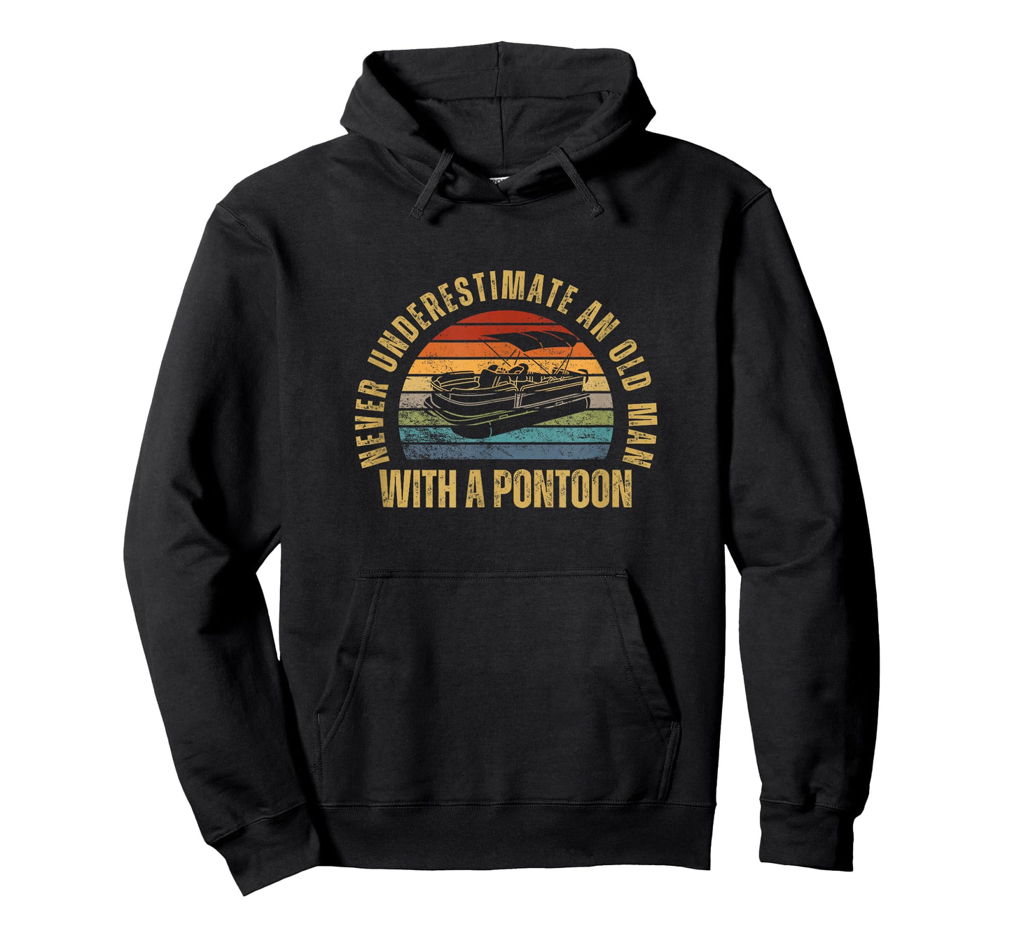 Never Underestimate An Old Man With A Pontoon T-Shirt