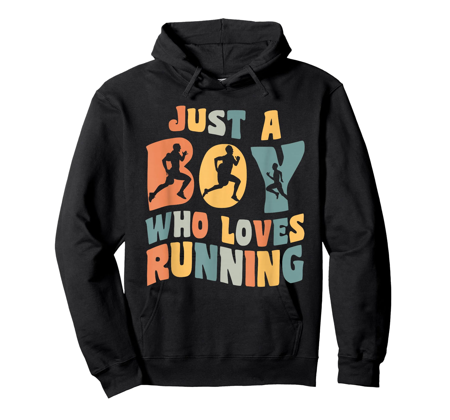 Just A Boy Who Loves Running Apparel Run Quote Marathon T-Shirt