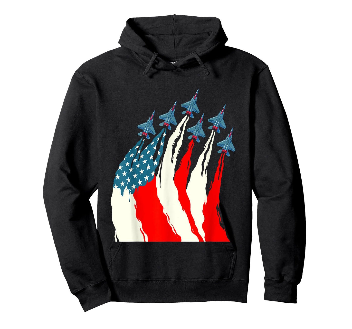Patriotic USA Flag Fighter Jets - Airline Pilot Aviation T-Shirt