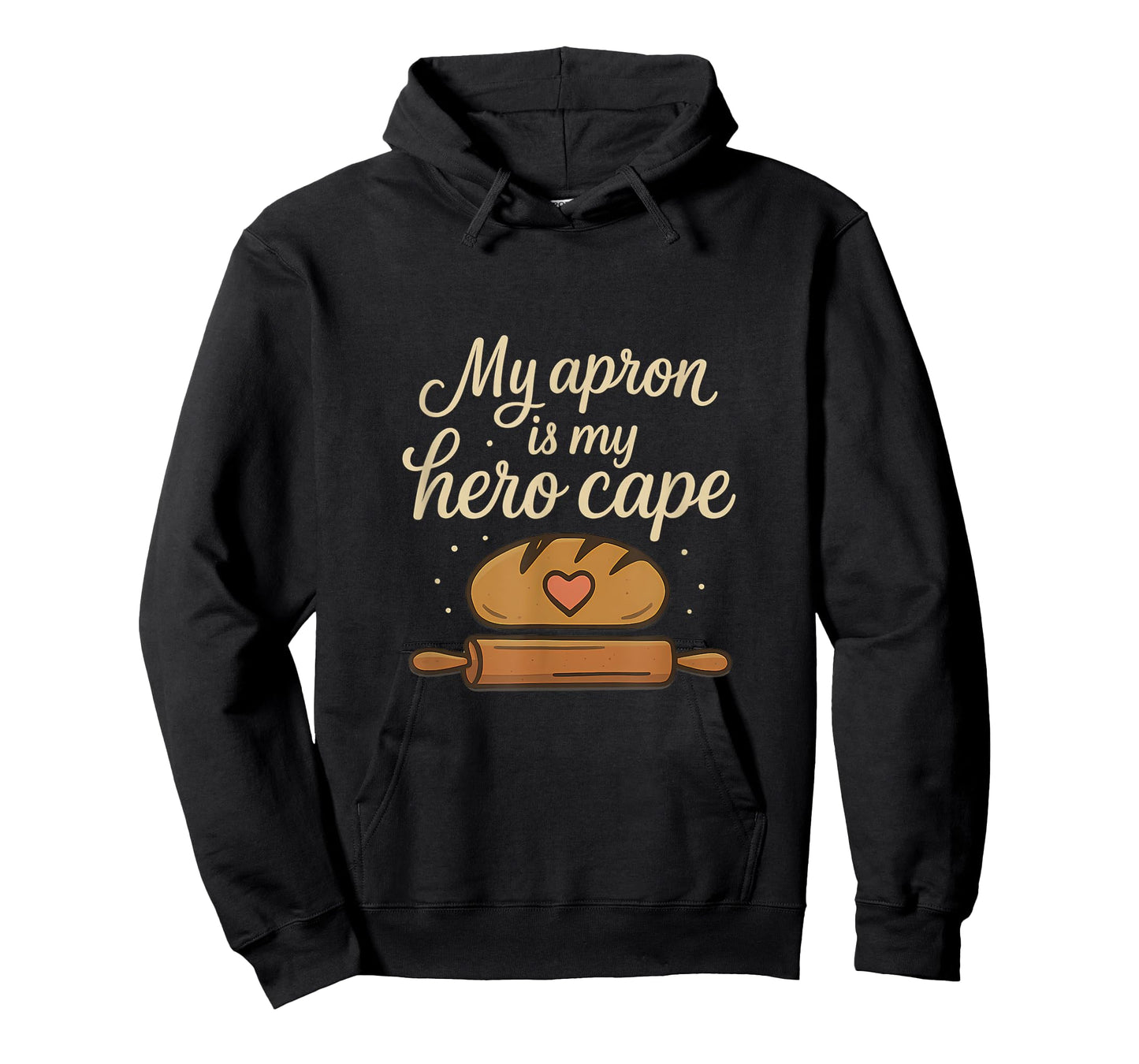 Funny Baker Novelty My Apron is My Hero Cape T-Shirt