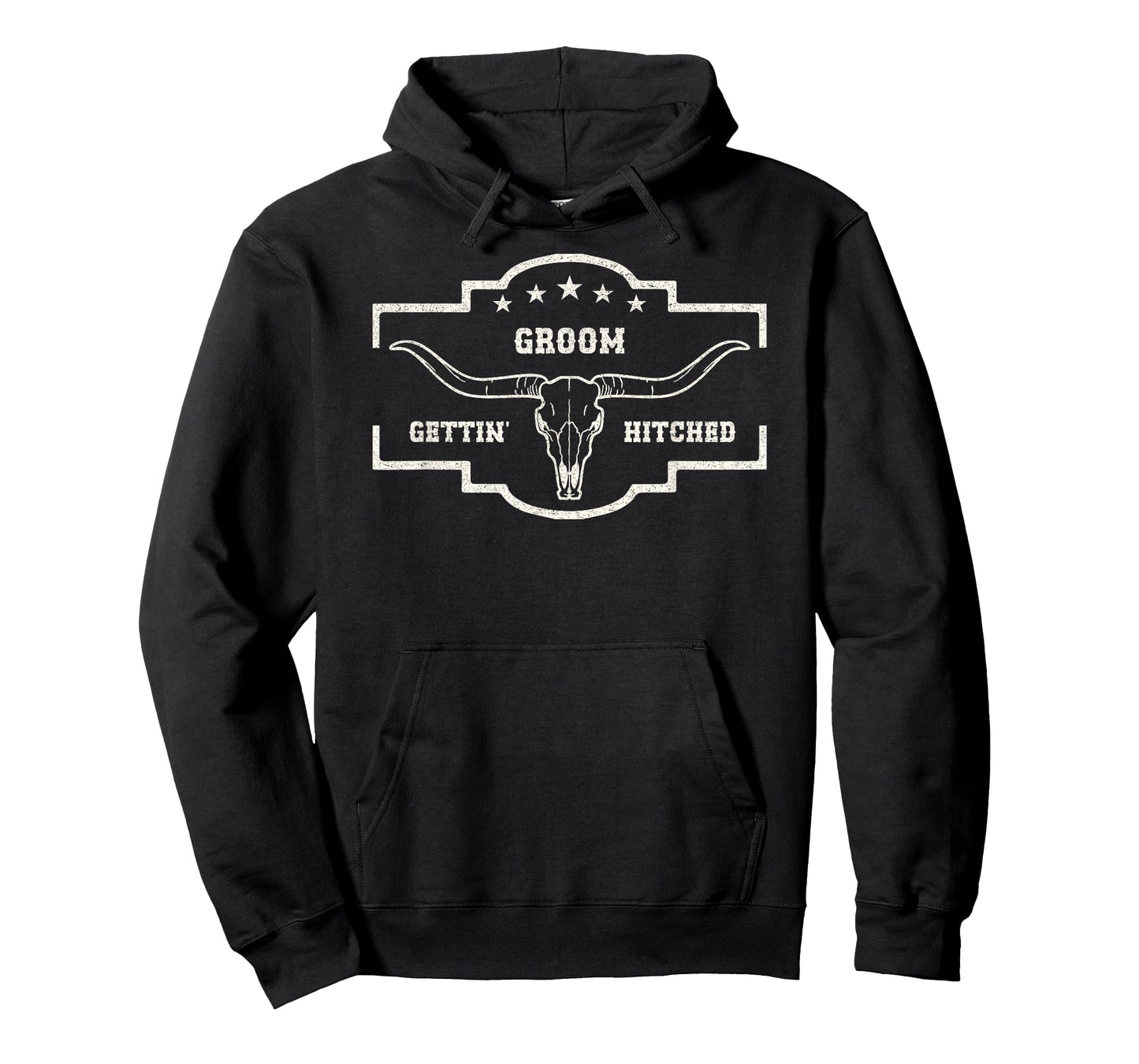 Mens Groom Gettin Hitched Western Wedding Bachelor Party T-Shirt