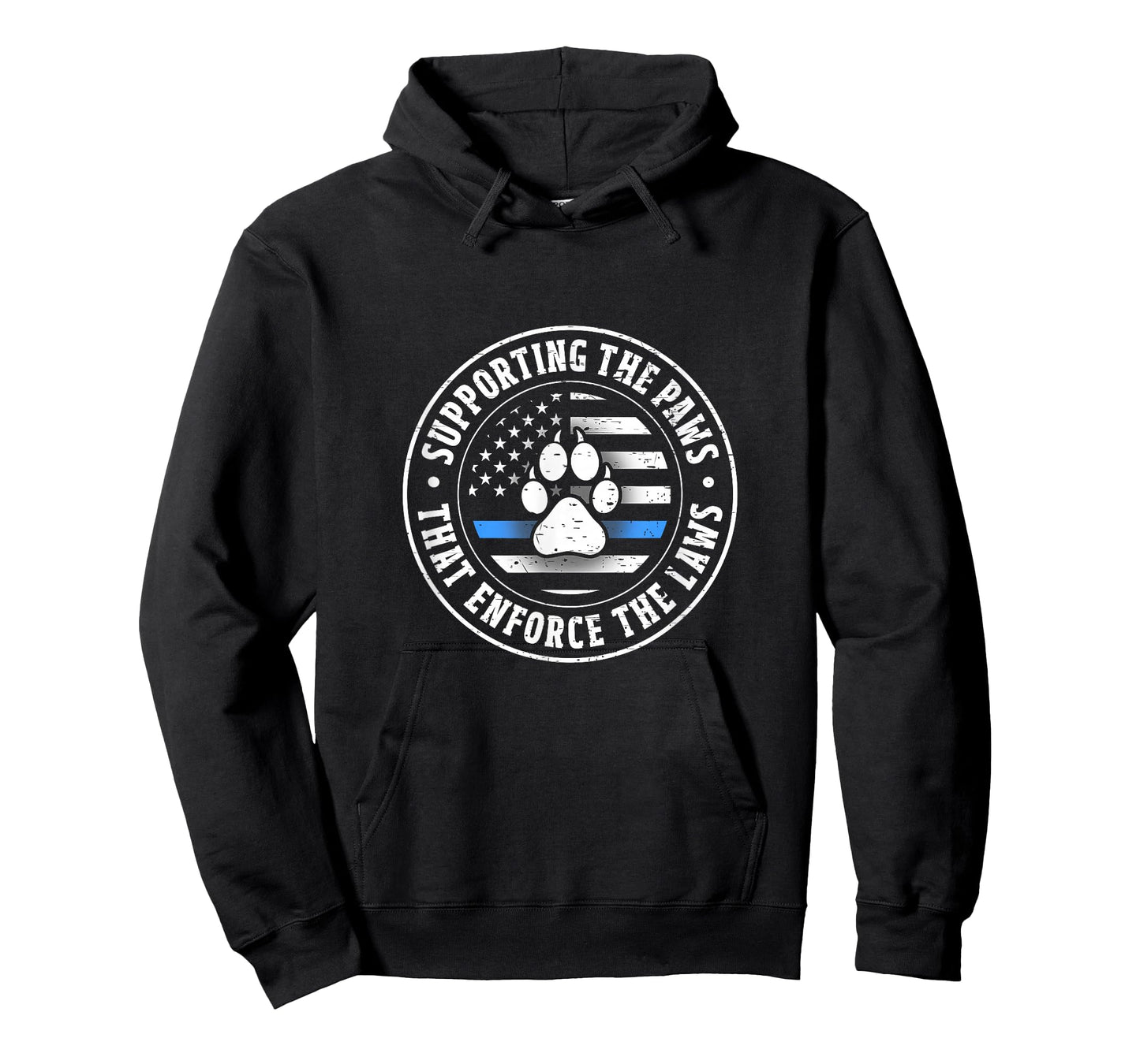 Support The Paws That Enforce The Laws - Police Puppy Fan T-Shirt
