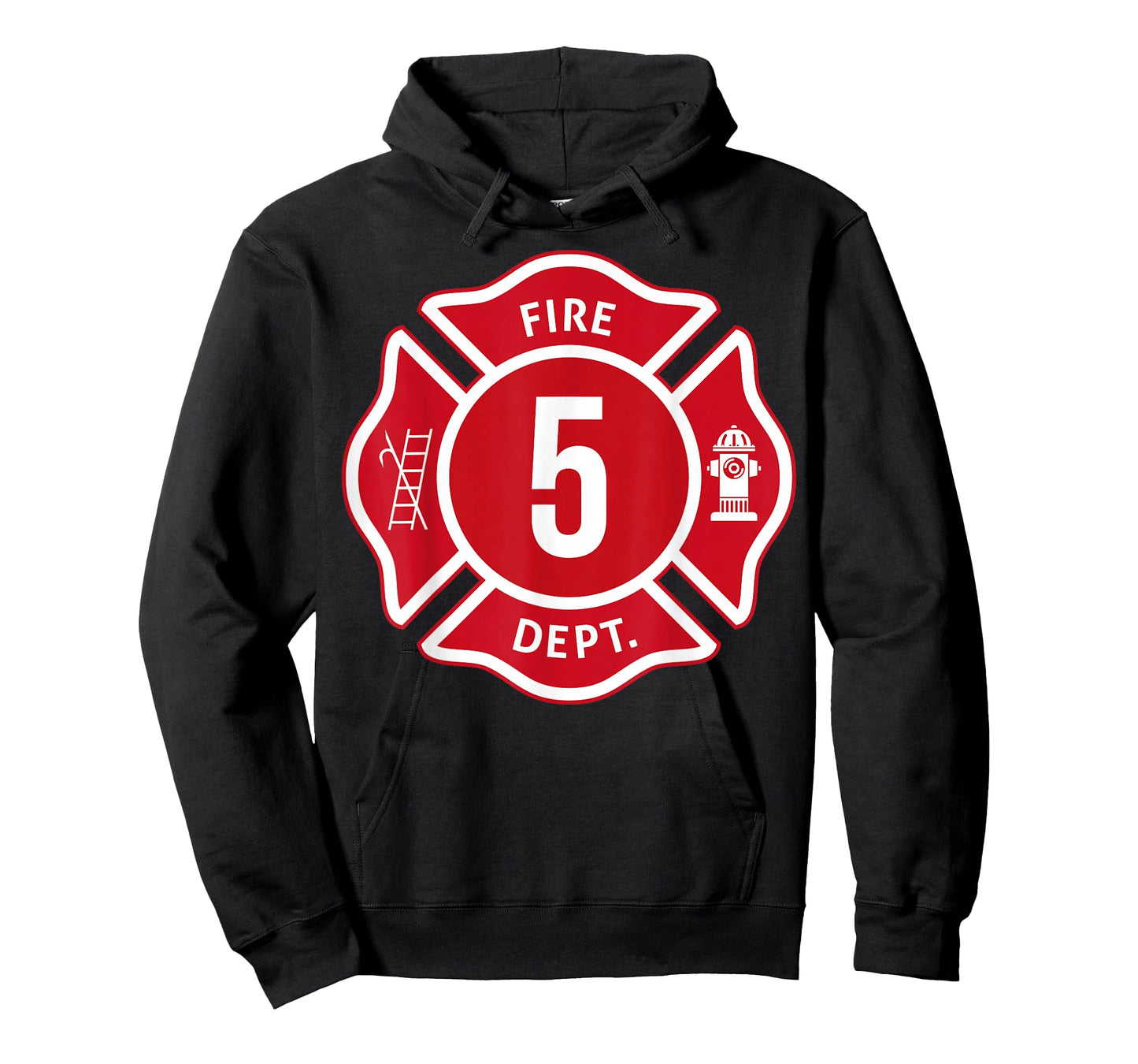Kids Fire Truck 5th Birthday Boy Firefighter 5 Year Old T-Shirt