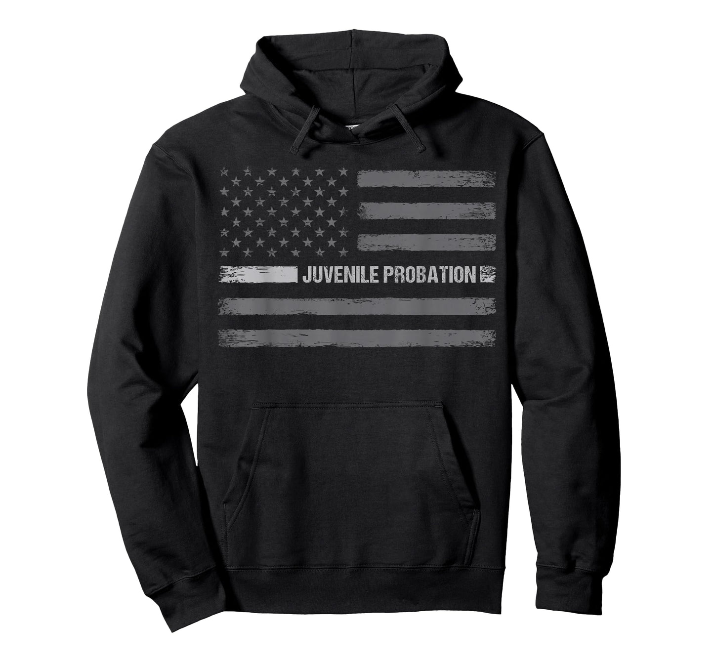 Juvenile Probation Vintage Distressed USA American Flag T-Shirt