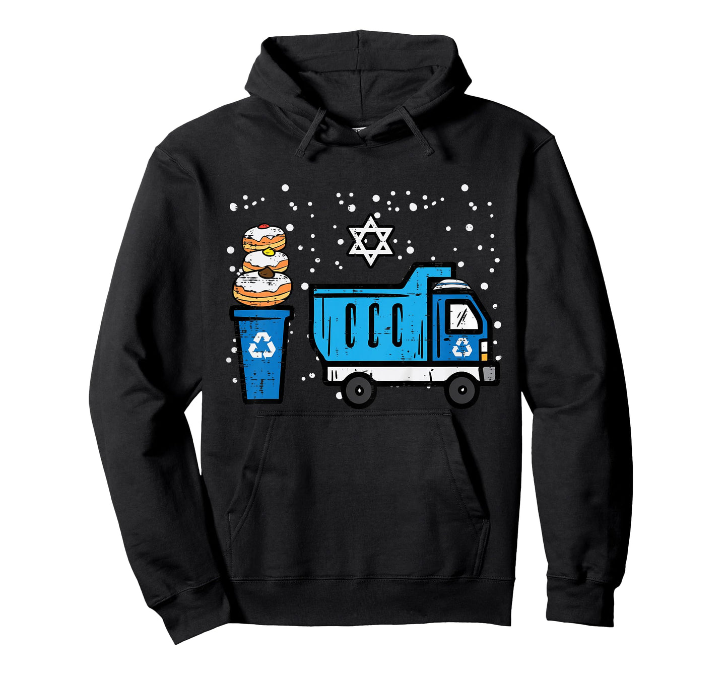 Kids Hanukkah Dump Recycling Truck Chanukah Boys Toddler Youth T-Shirt