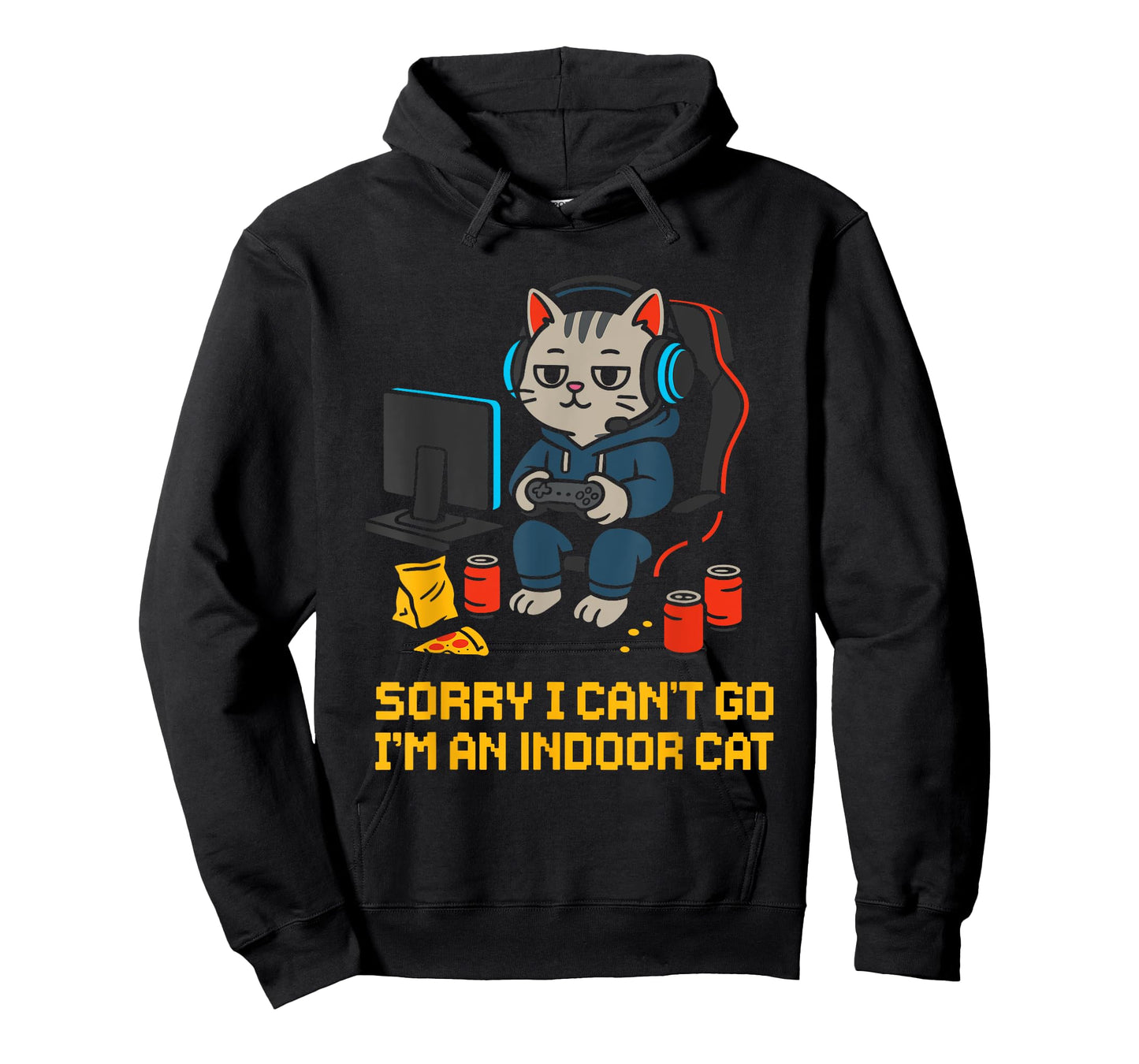 Indoor Cat Gamer Sorry I Cant Go Im an Indoor Cat T-Shirt