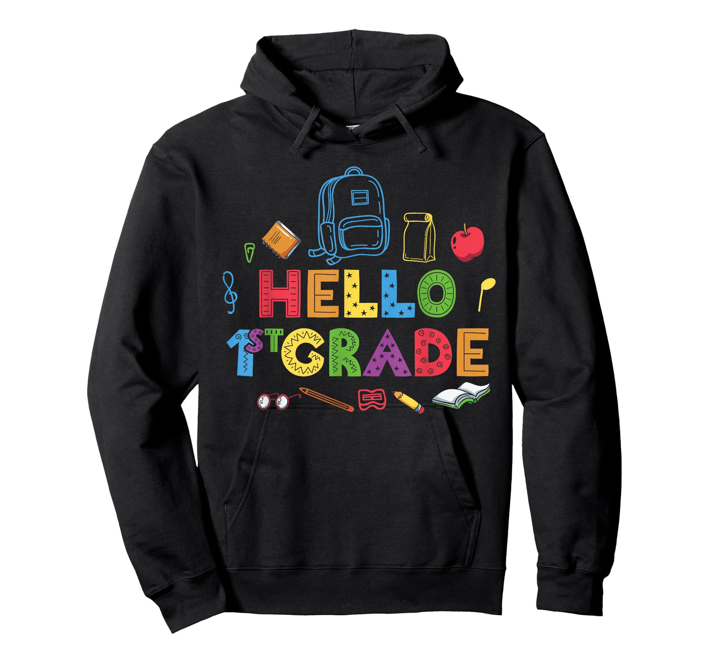Hello 1st Grade 2026 Back to School Outfit First Grader T-Shirt
