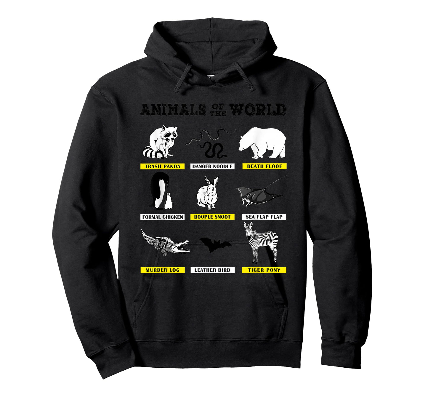 Animals of The World Funny Animal Real Names T-Shirt