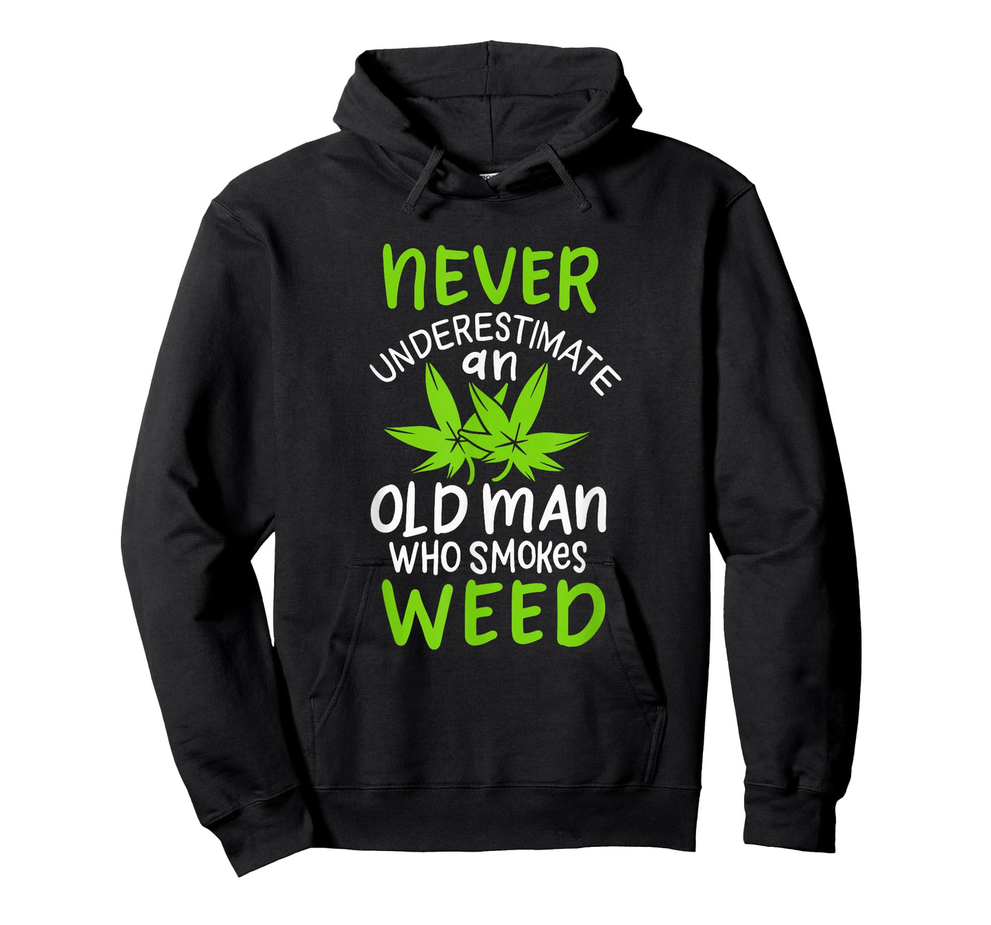 Never Underestimate An Old Man Who Smokes Weed Marijuana T-Shirt
