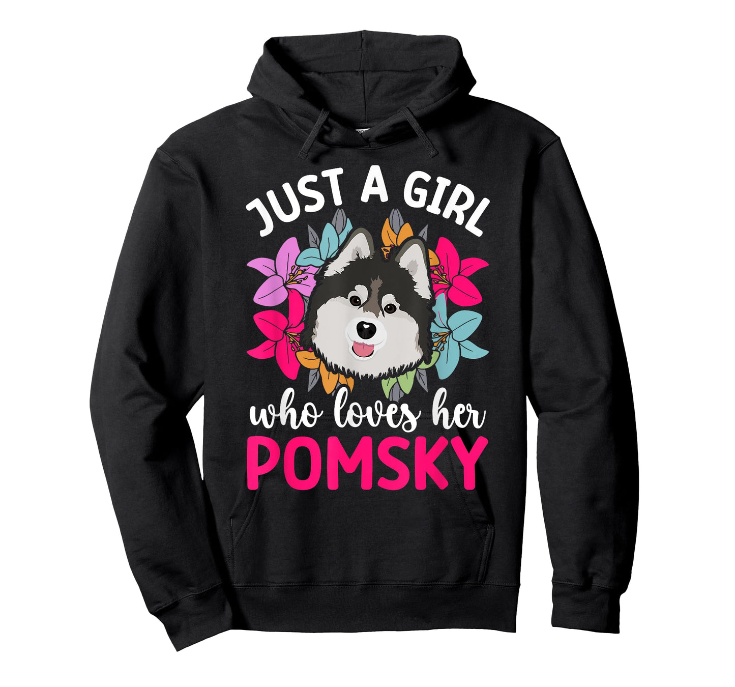 Girl Who Loves Pomsky Mom Pomsky Owner Pomsky Lover T-Shirt