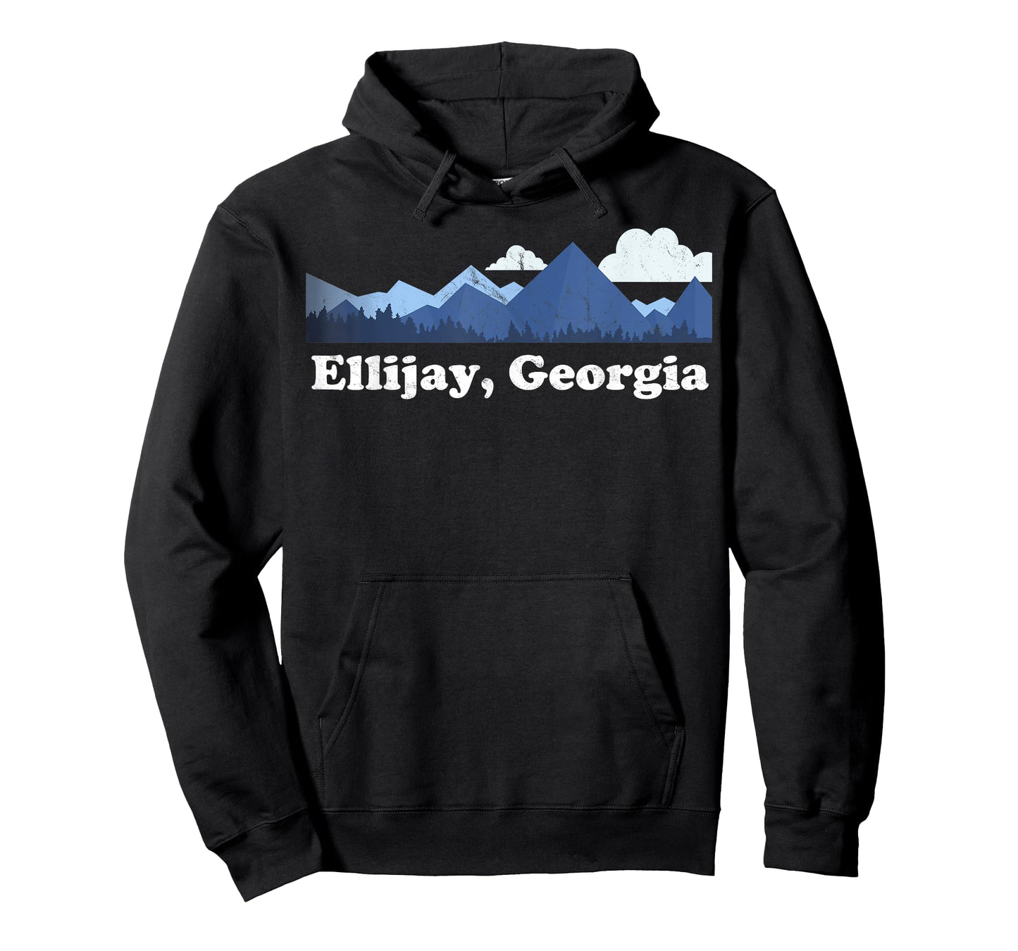 Cute Ellijay Georgia GA Retro Blue Ridge Mountains T-Shirt
