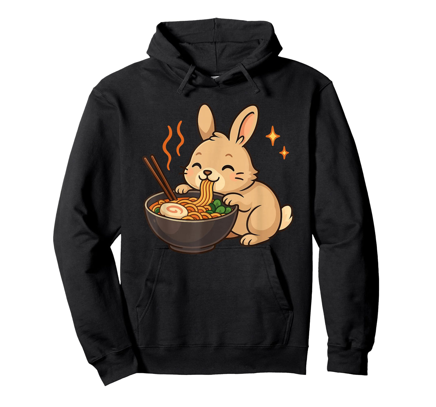 Bunny with Noodles Ramen Kawaii Bunny T-Shirt
