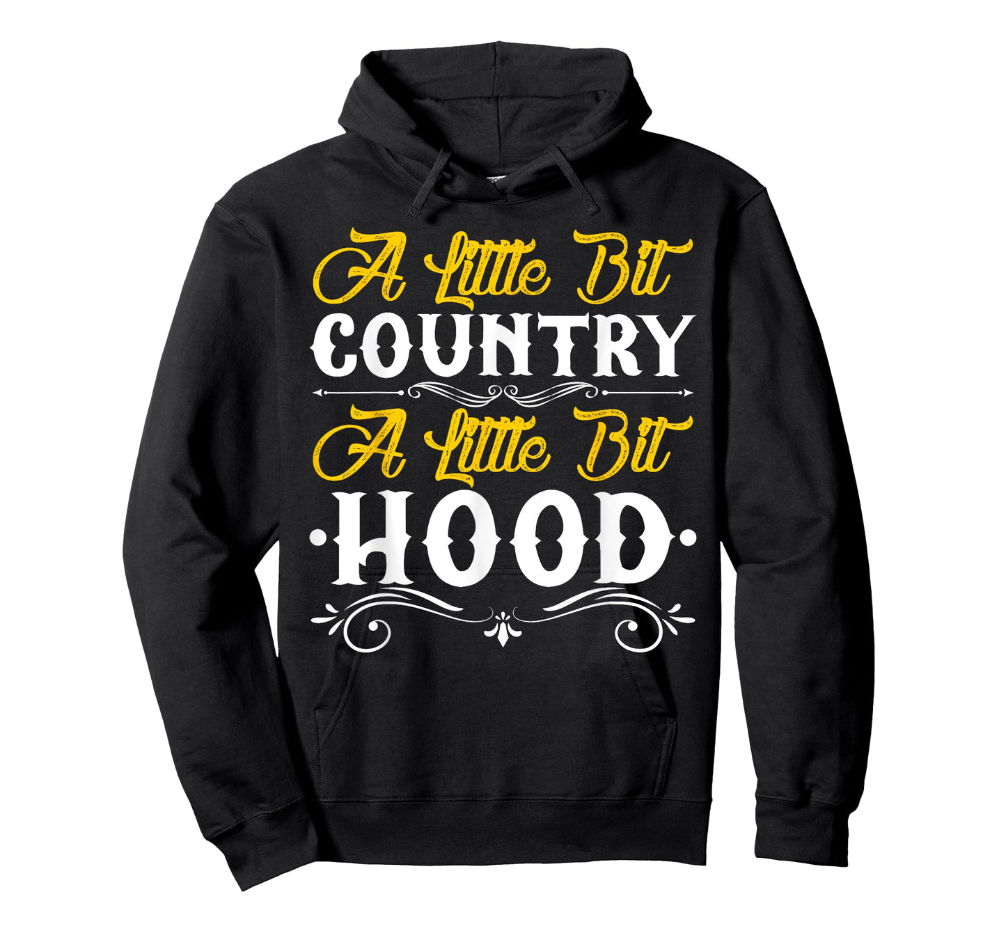 Little Bit Country Little Bit Hood Funny Country Hood TShirt T-Shirt