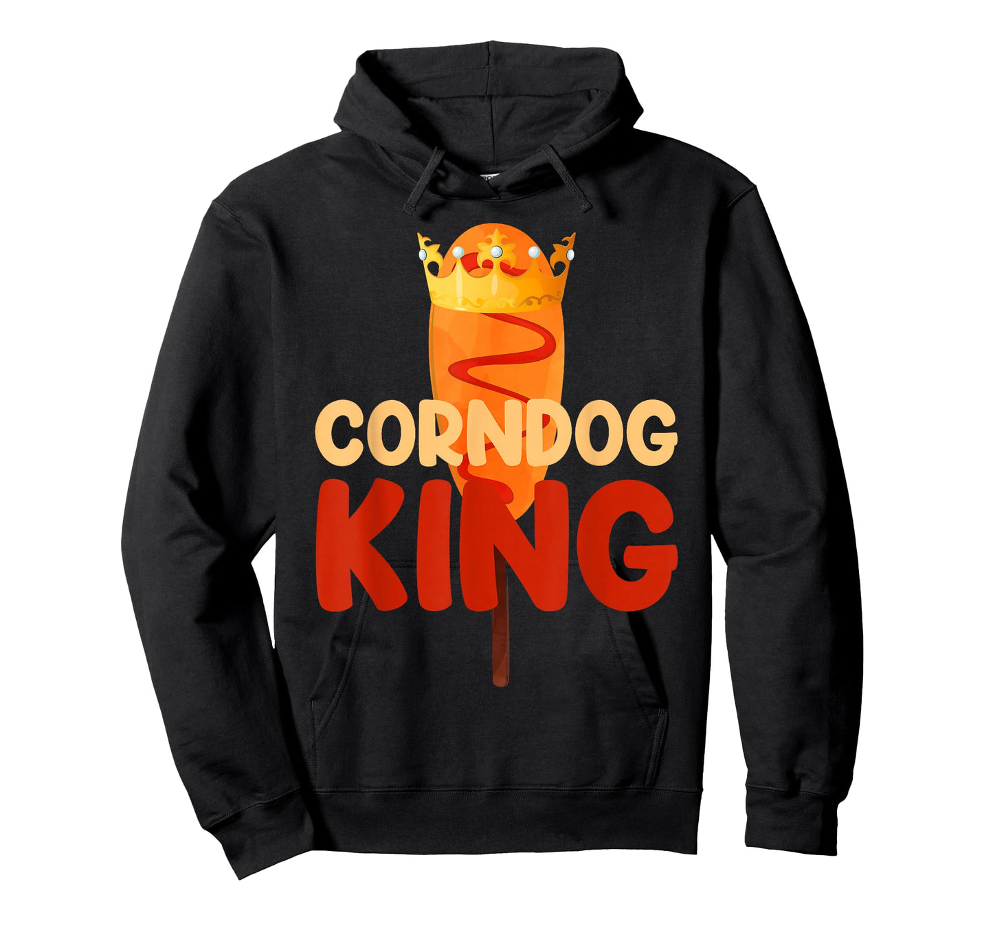Corn Dog King Funny Corndog Hot Dog Sausage Stick men kids T-Shirt