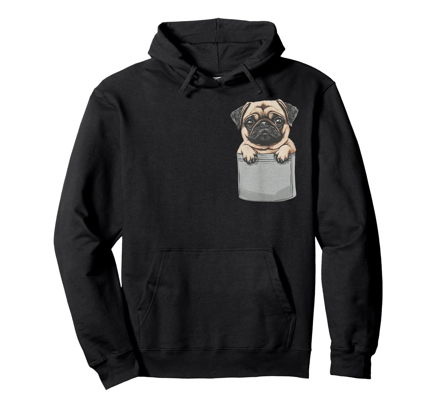 Pug Dog In A Pocket Funny Pug dog T-Shirt