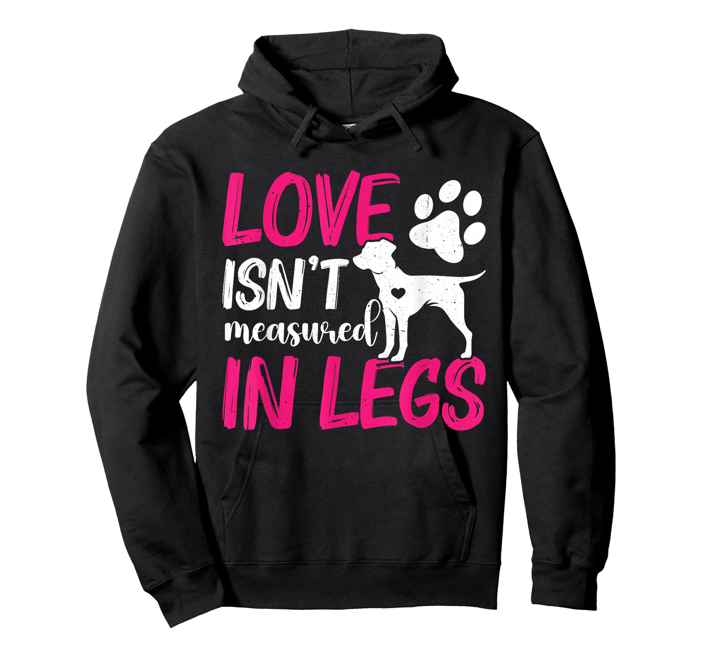 Love Isnt Measured in Legs Right Back Leg Amputee, Tripaw T-Shirt