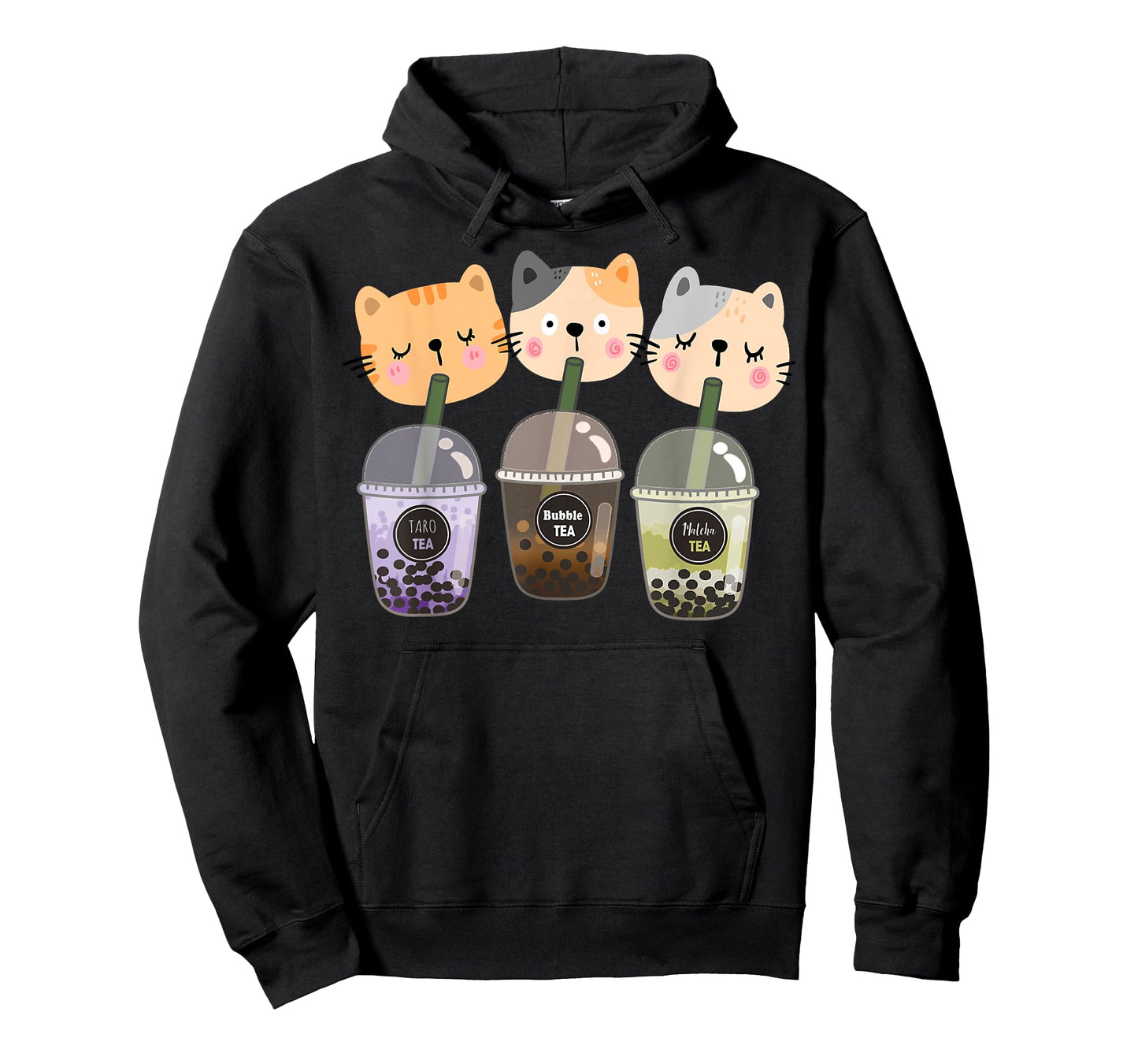 Boba Cat Drinking Boba Kitten Kawaii Japanese Kitty T-Shirt