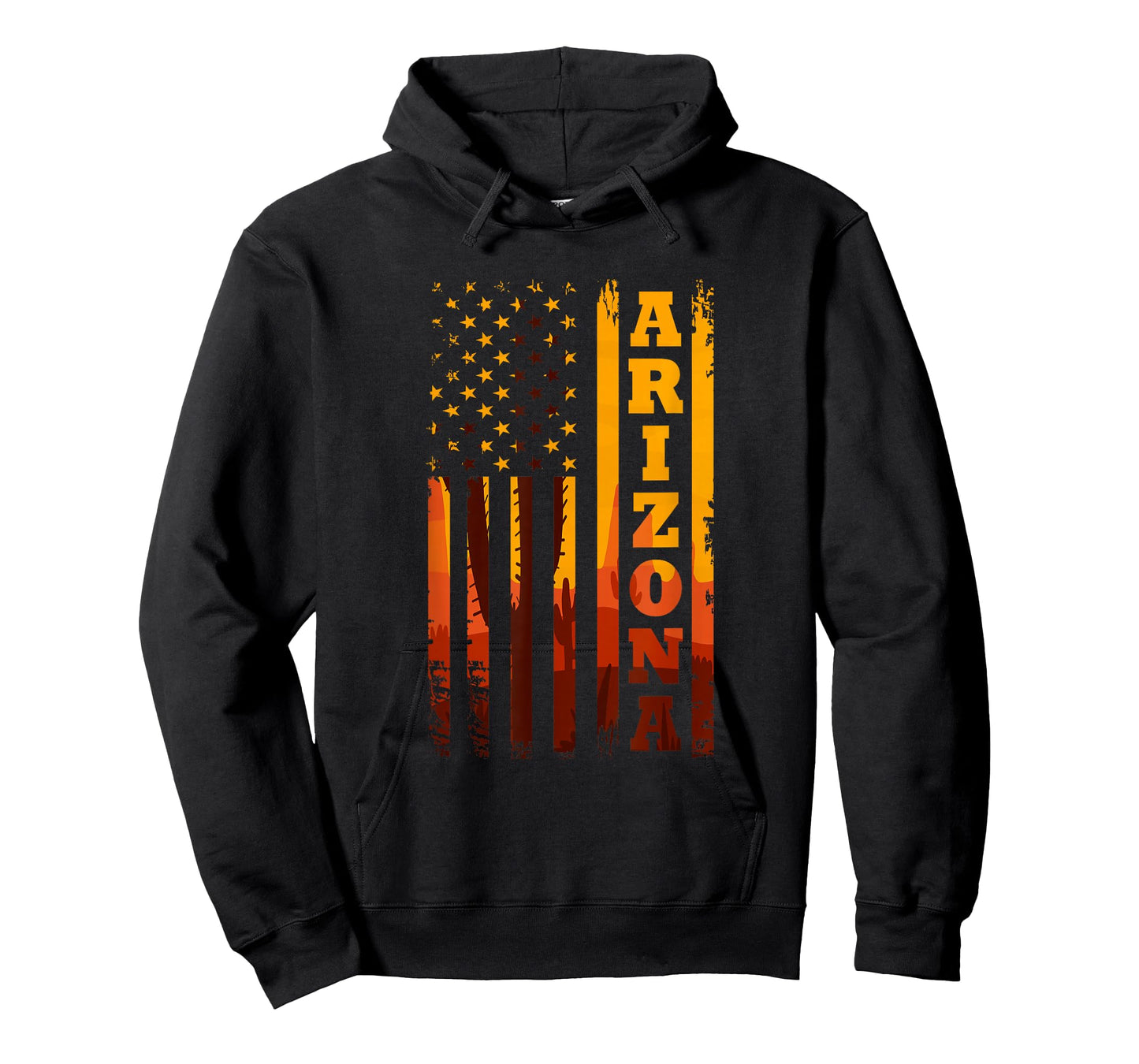 Arizona American Flag Landscape Cactus Patriotic T-Shirt