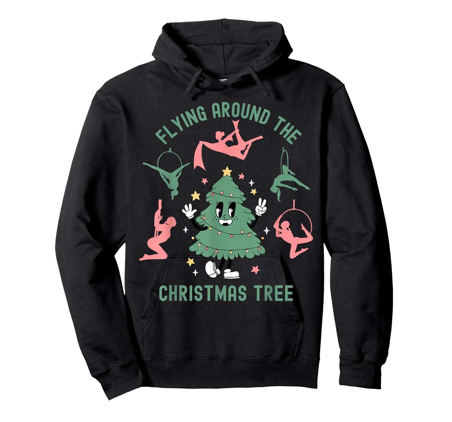 Aerialist Christmas Tree Aerial Silks Dance Aerialist Lyra T-Shirt