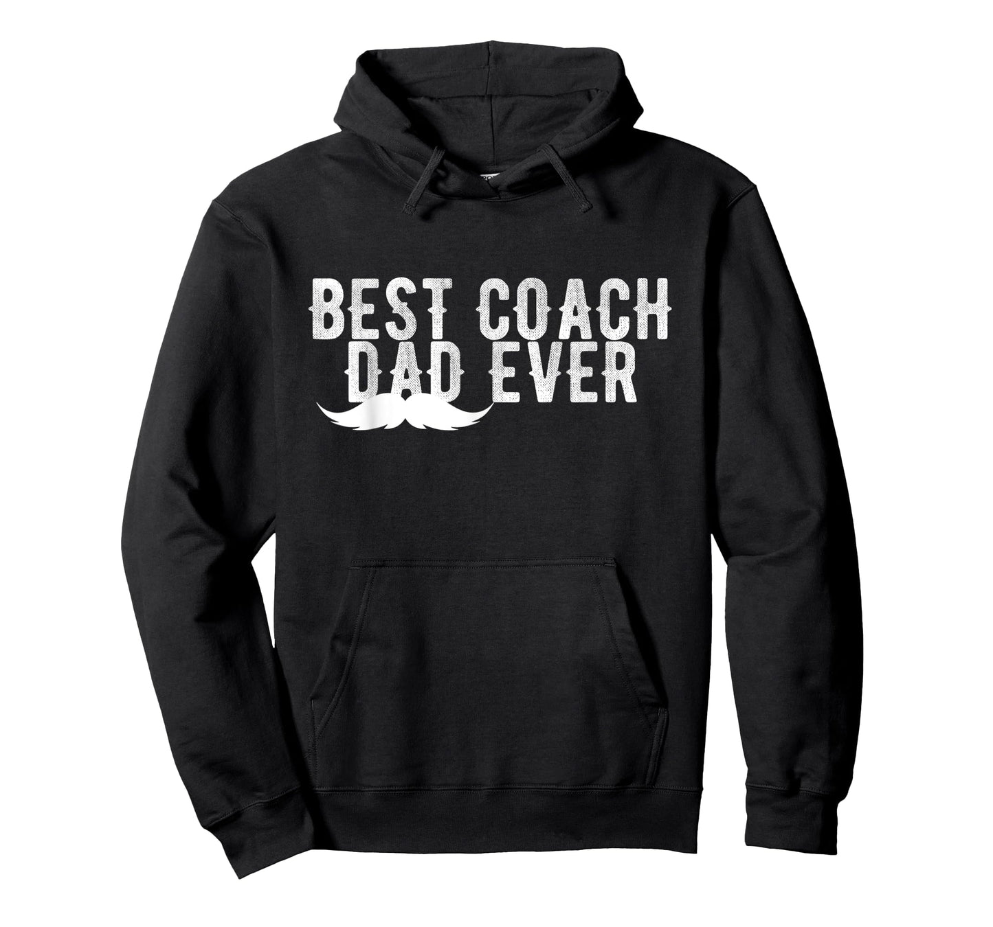 Best Coach Dad Ever Mustache Vintage T-Shirt