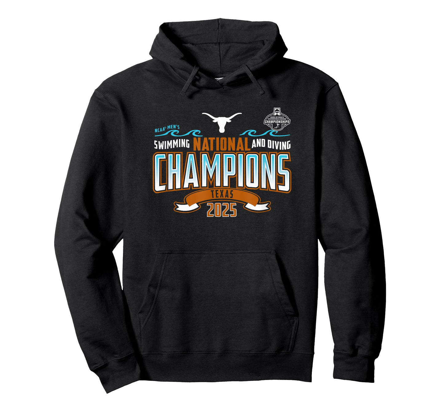 Texas Longhorns Men's Swimming & Diving National Champs 2025 T-Shirt