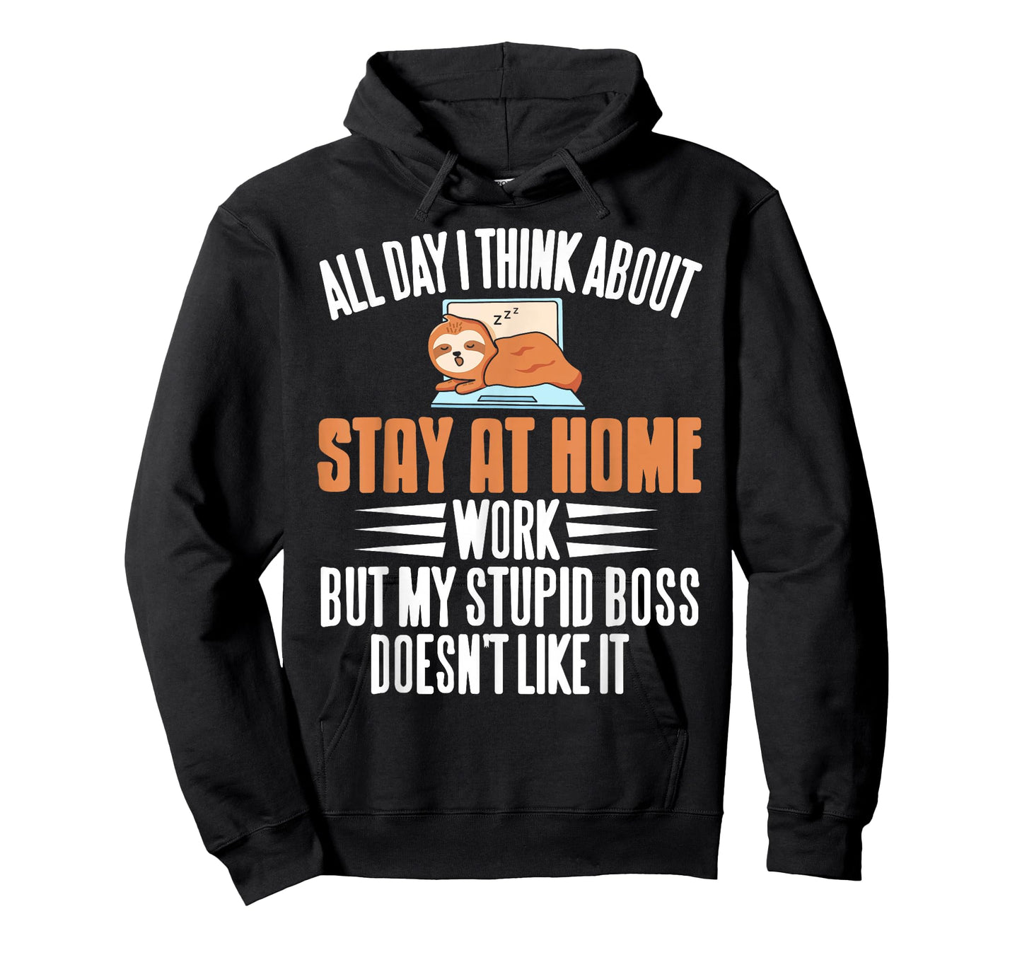 Funny Stay at Home Work Thinking Sloth Humor for Dads T-Shirt
