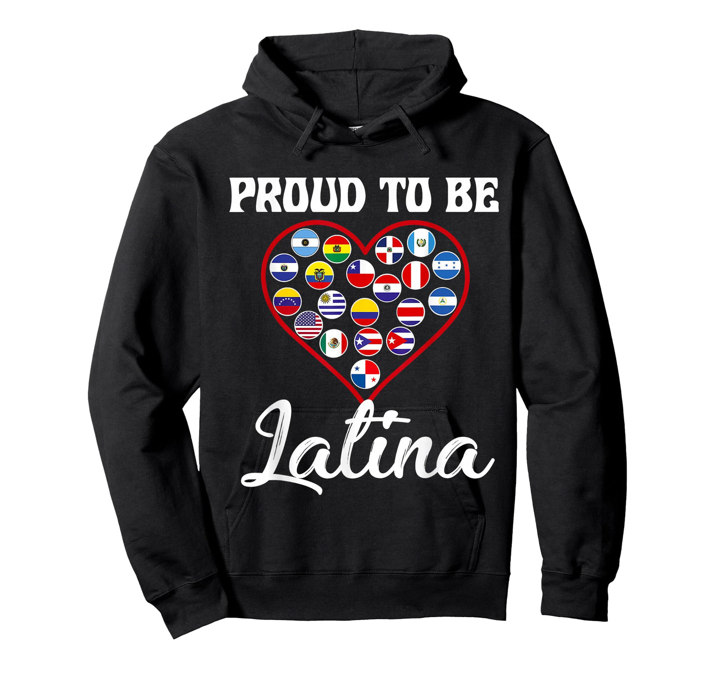 Hispanic Heritage Month 2022 Proud Latina Countries Flag T-Shirt
