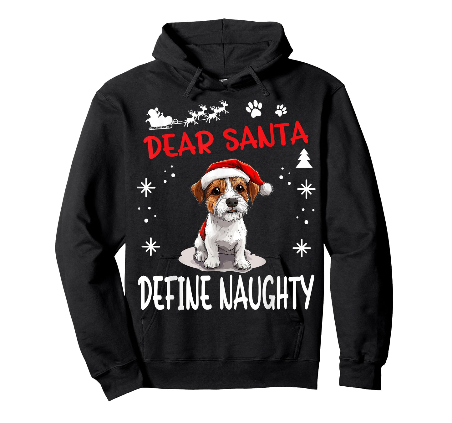 Cute Parson Russell Terrier Dog Christmas Dear Santa Define T-Shirt