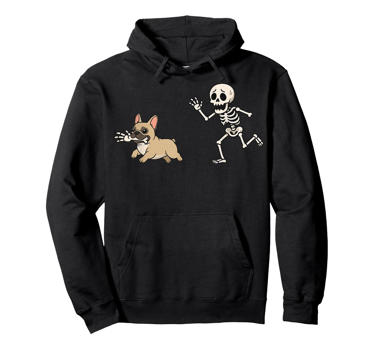 French Bulldog Skeleton Hand Halloween T-Shirt