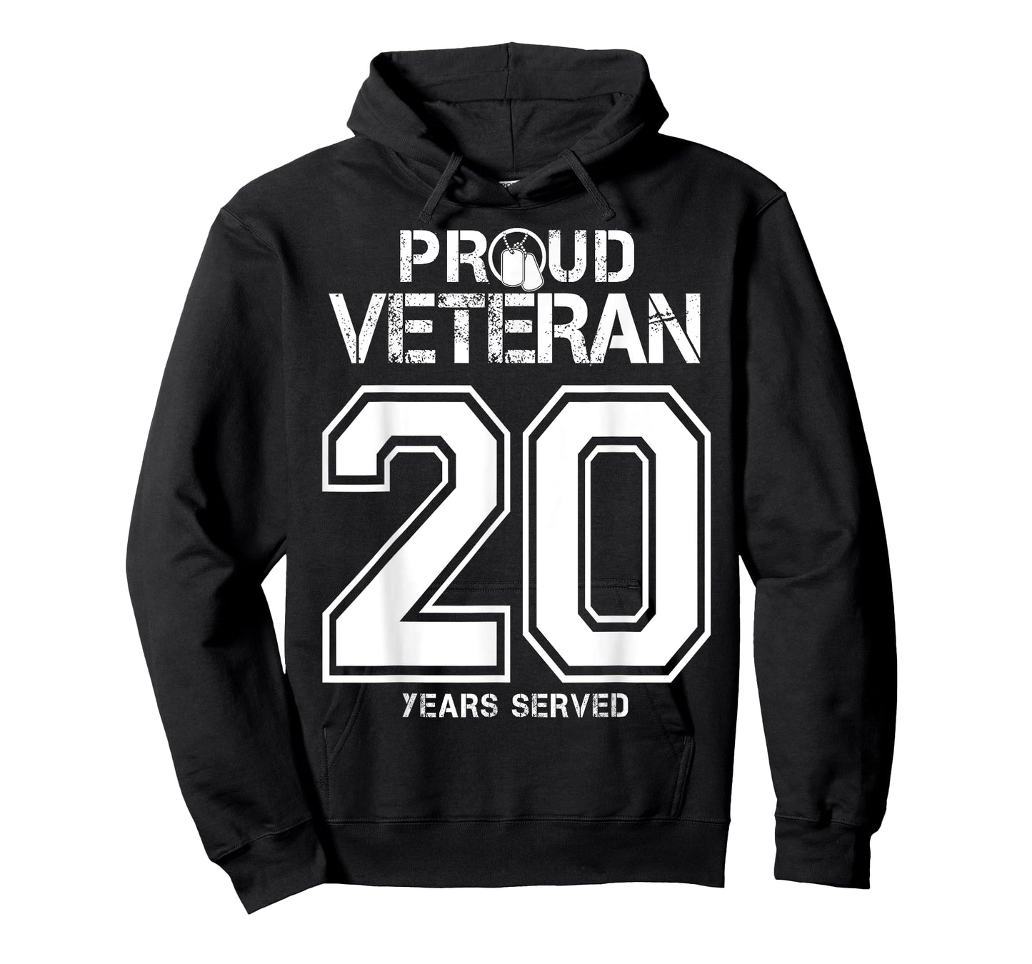 20 Years Served Army or Army National Guard Military Veteran T-Shirt
