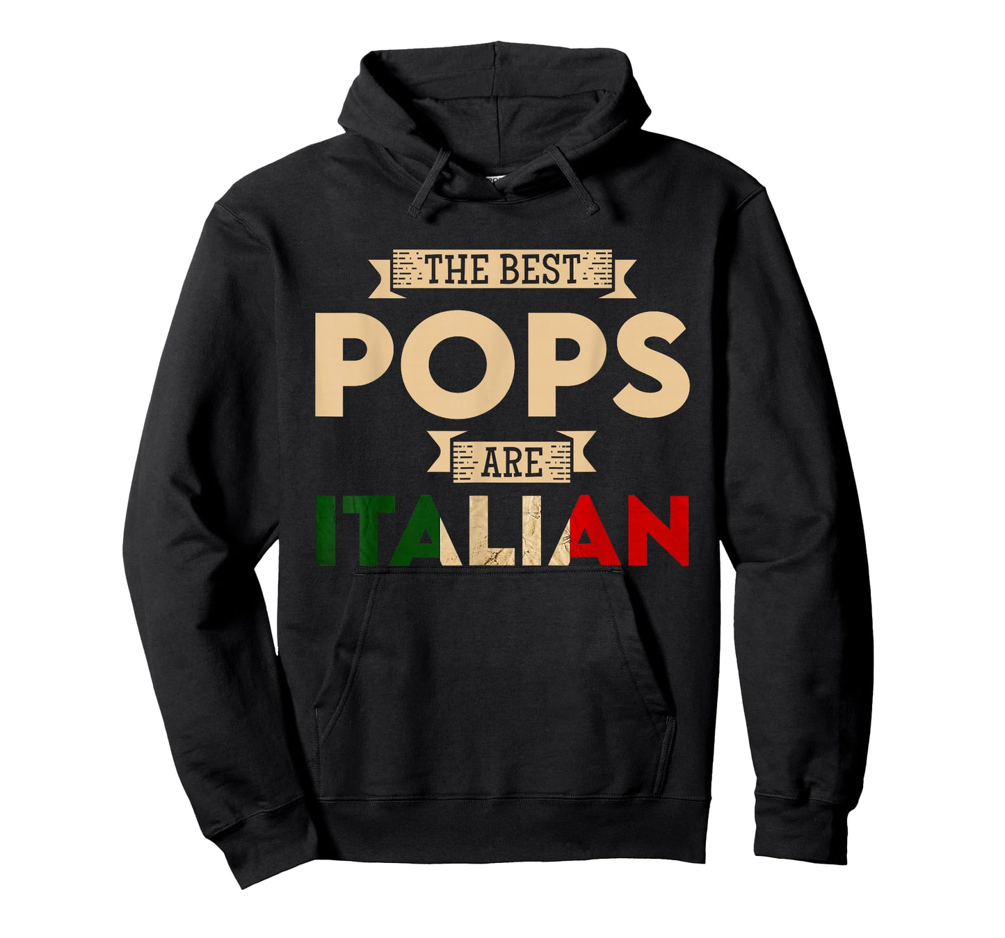 The Best Pops Are Italian Flag Funny Italian Papa T-Shirt