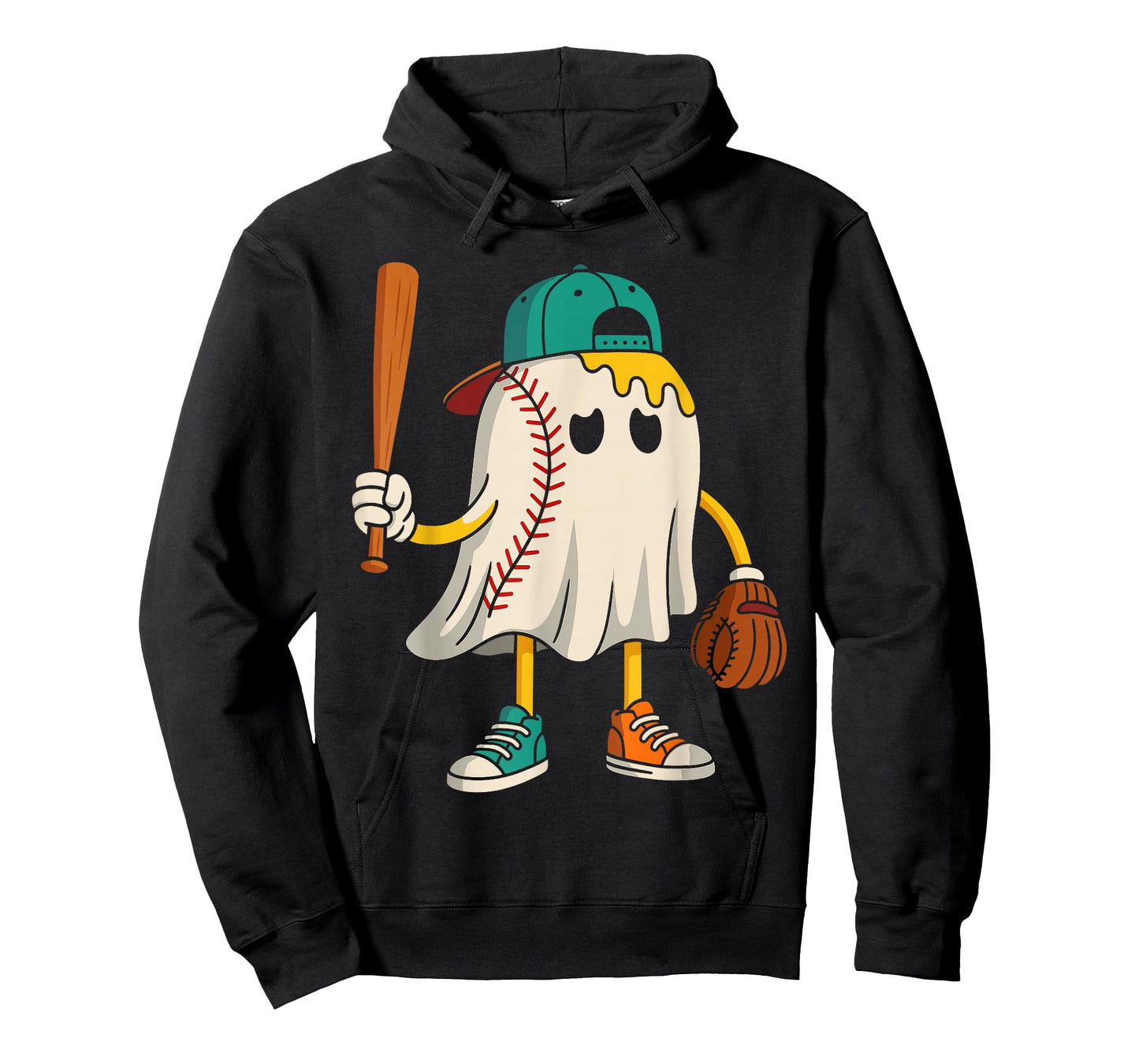Funny Halloween Shirts for Boys, Drippy Ice Cream Ghost T-Shirt