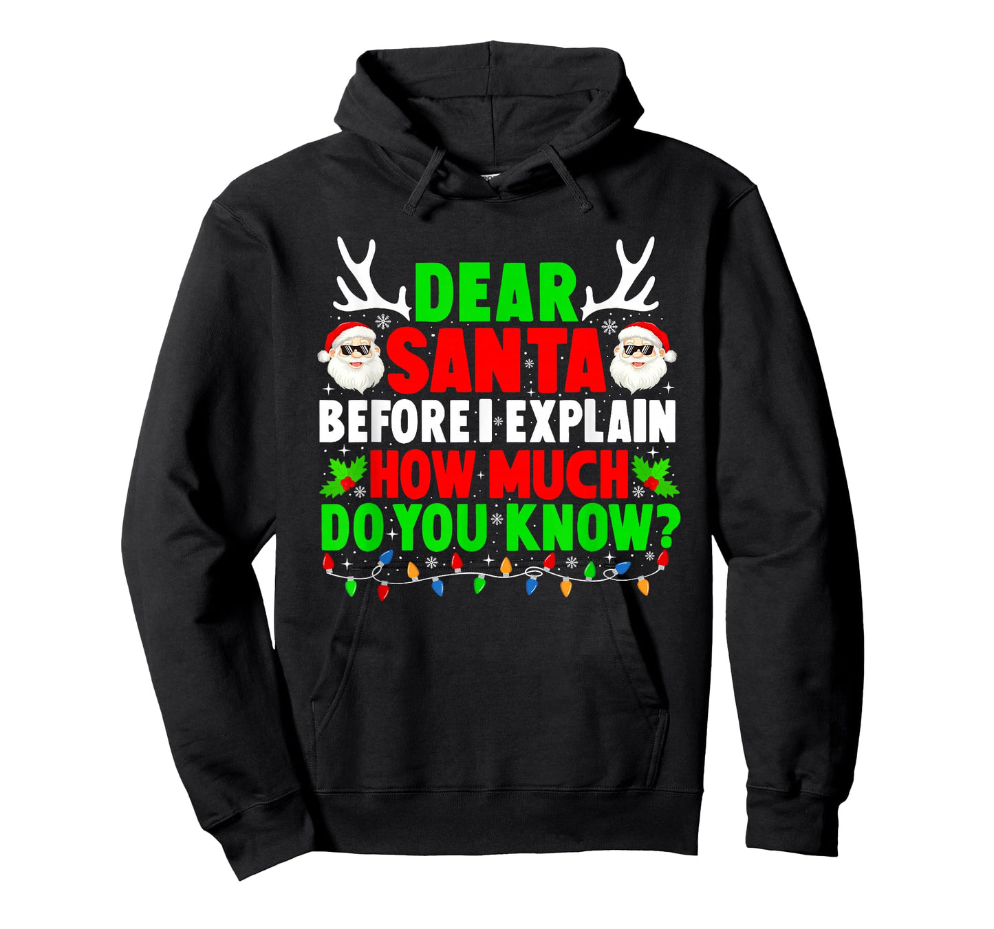Dear Santa I Can Explain Funny Xmas Family Men Women Kids T-Shirt
