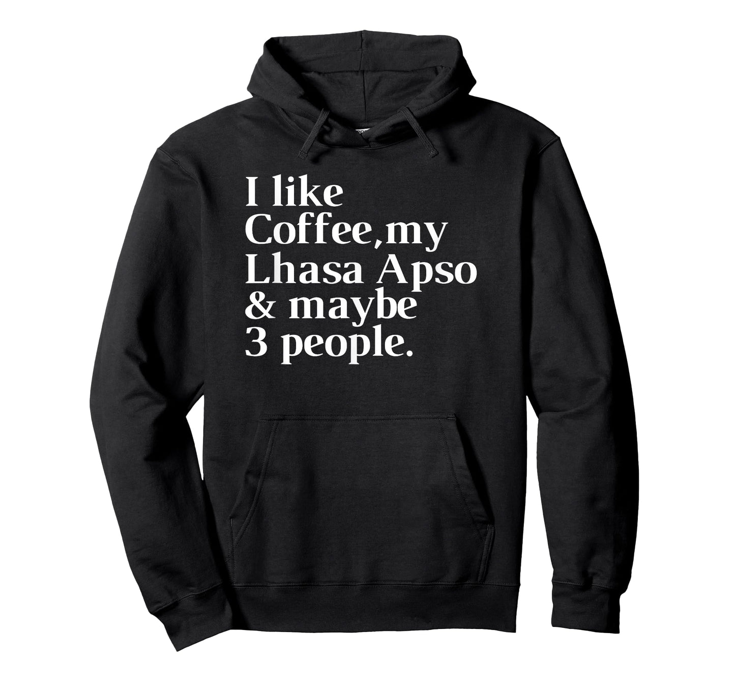 Lhasa Apso Funny Dog Owner Coffee Lover Gift Women Men T-Shirt