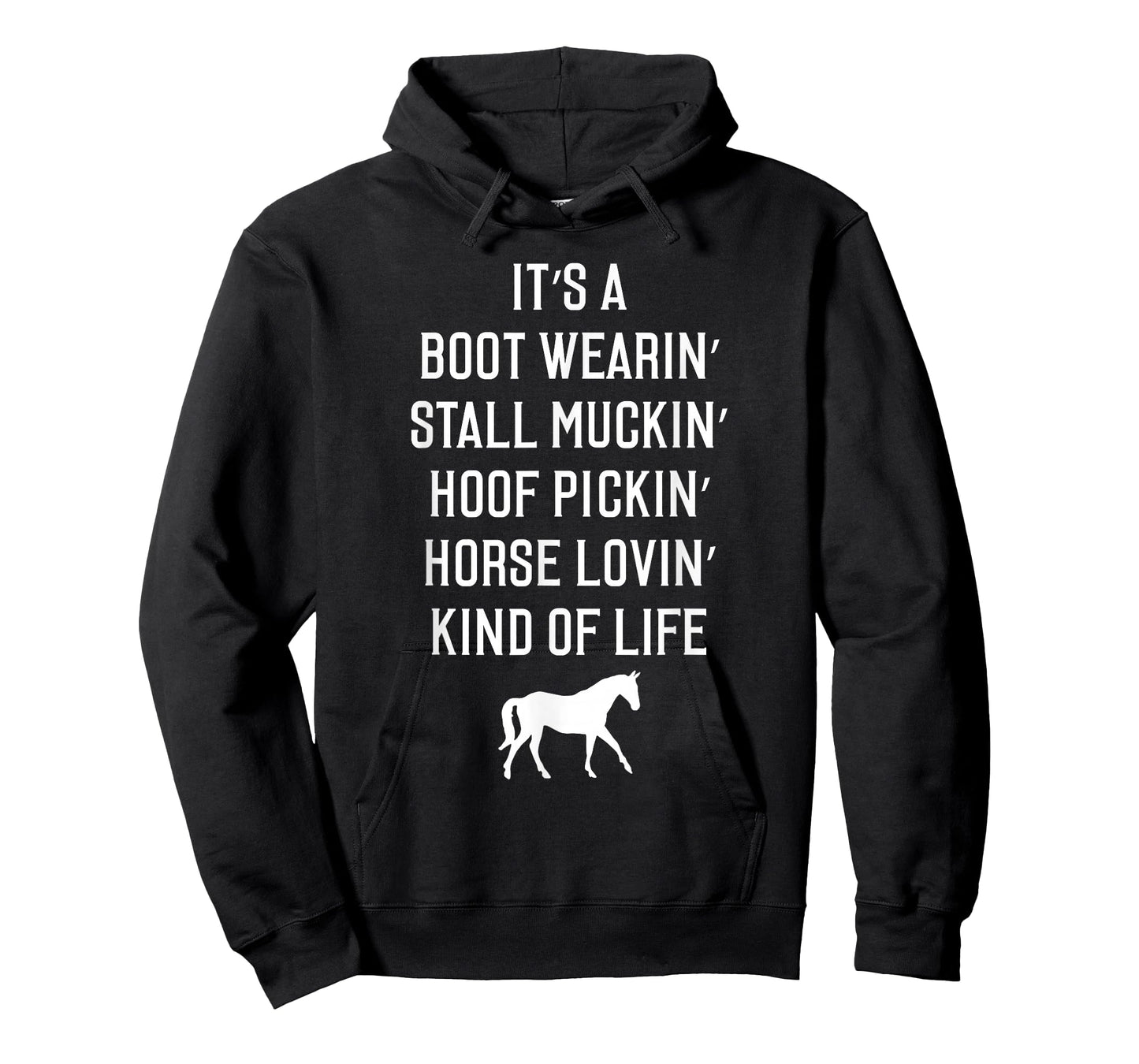 Funny Horse Boot Wearing Hoof Picking Equestrian T-Shirt