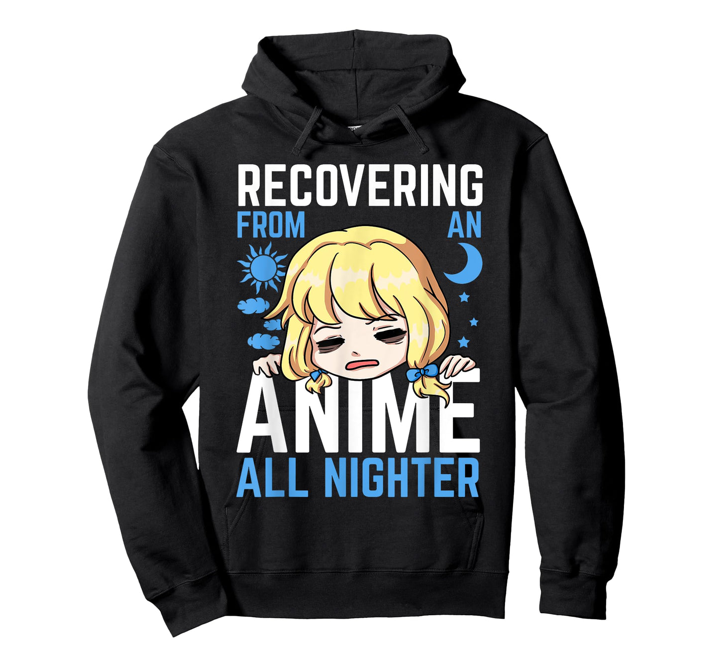 Anime All Nighter Japanese Manga Sun Series Moon Cloud Star T-Shirt