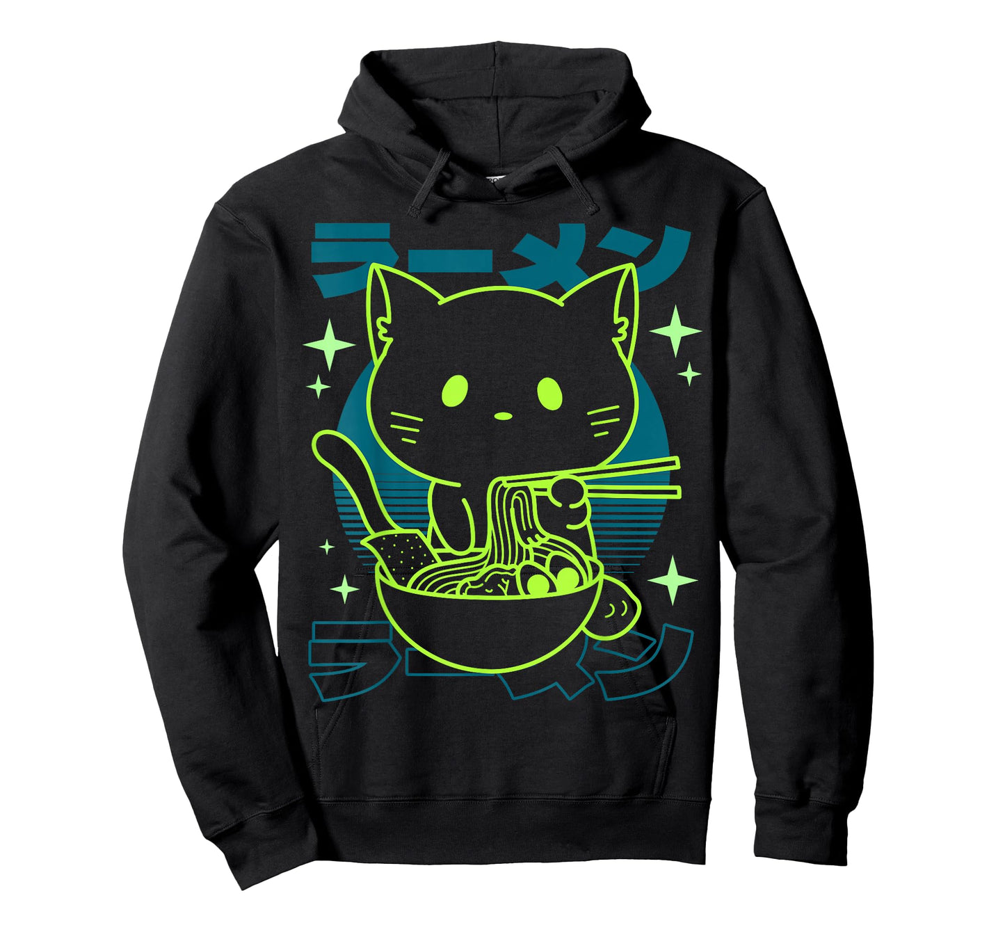 Anime Ramen Cat Japanese Retro Noodles Aesthetic Kawaii Cat T-Shirt